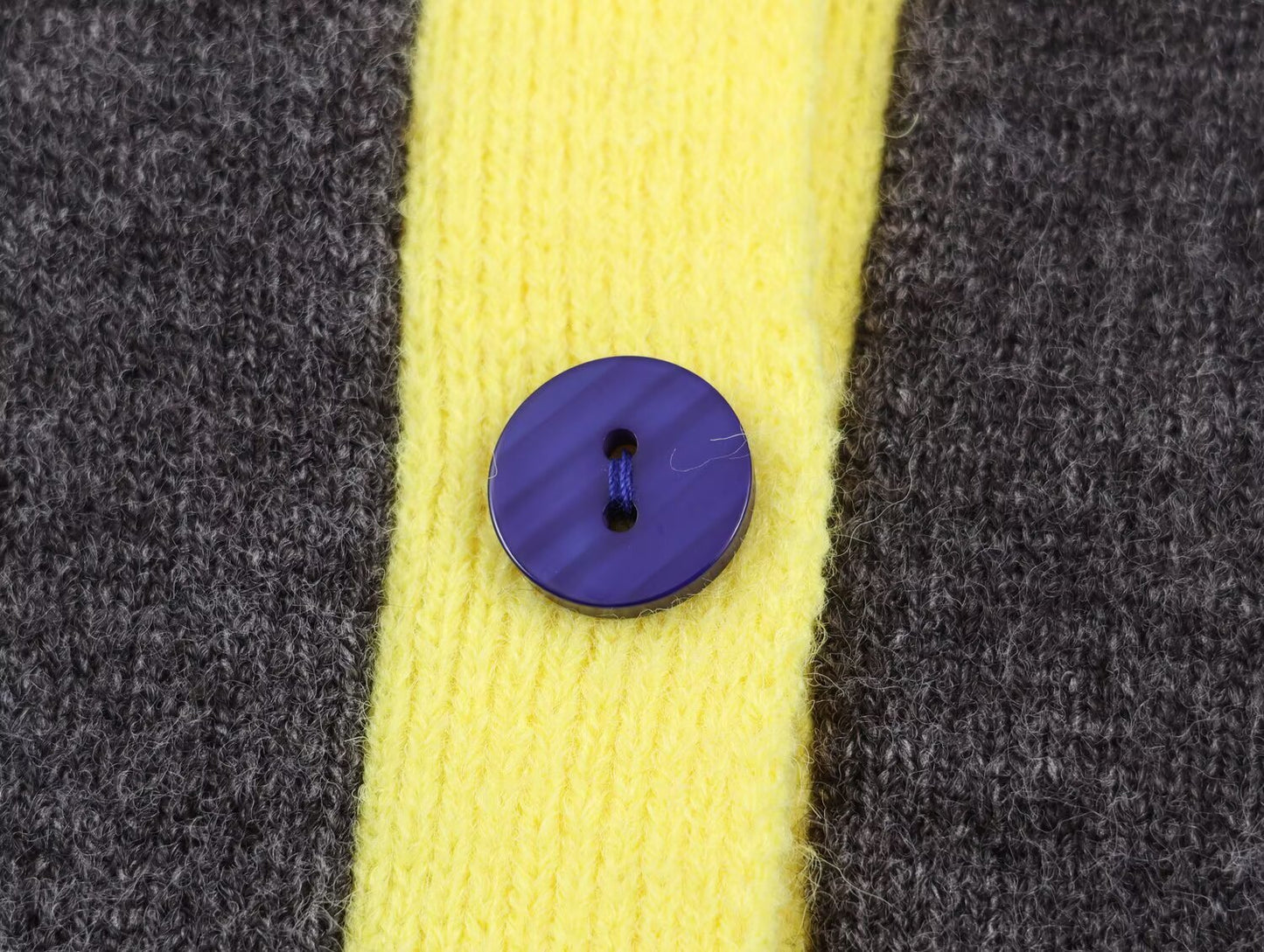 Women's O Neck color blocked knitted Coat