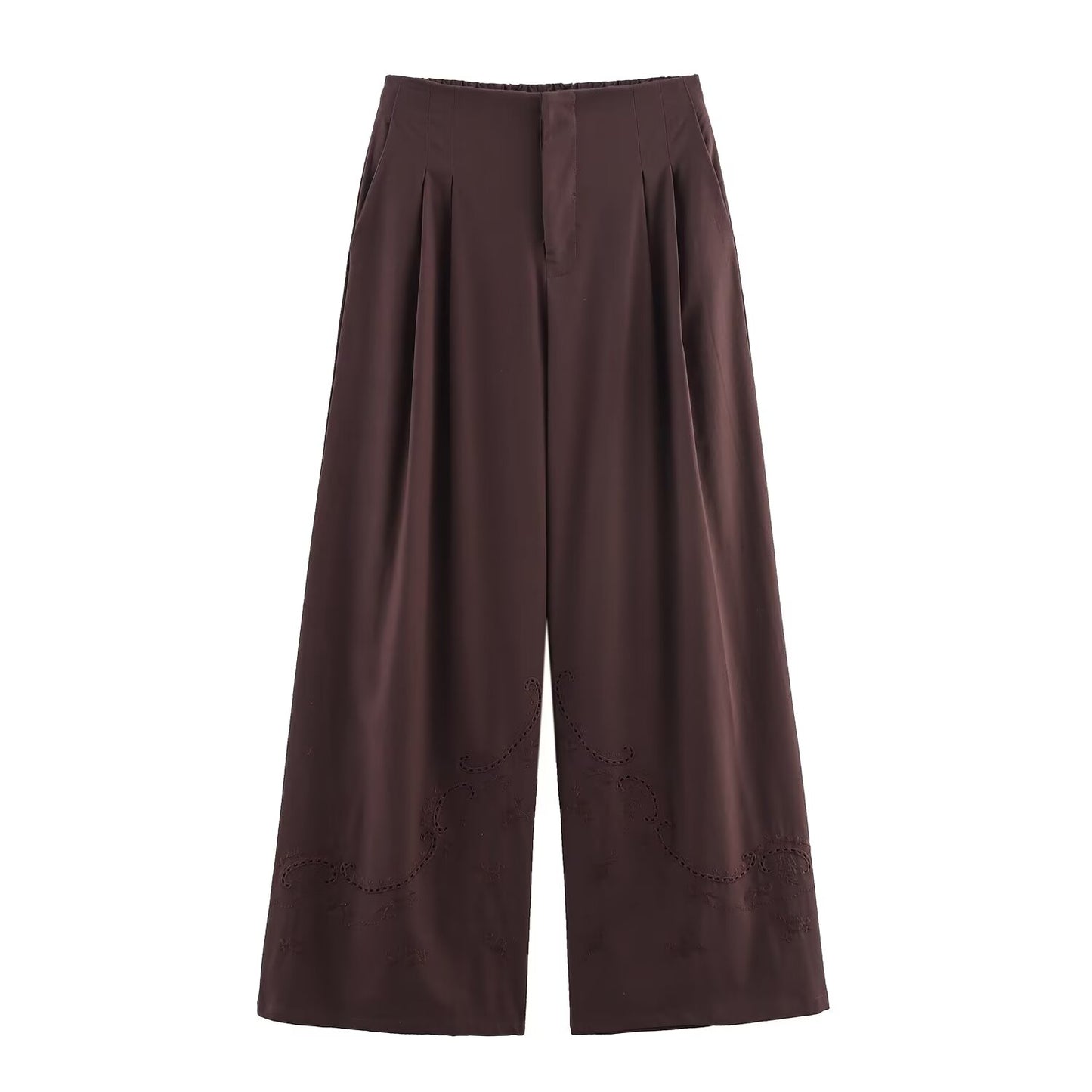 suit Women's 2 pieces new Fashion backless embroidered suspender top+Pants suit