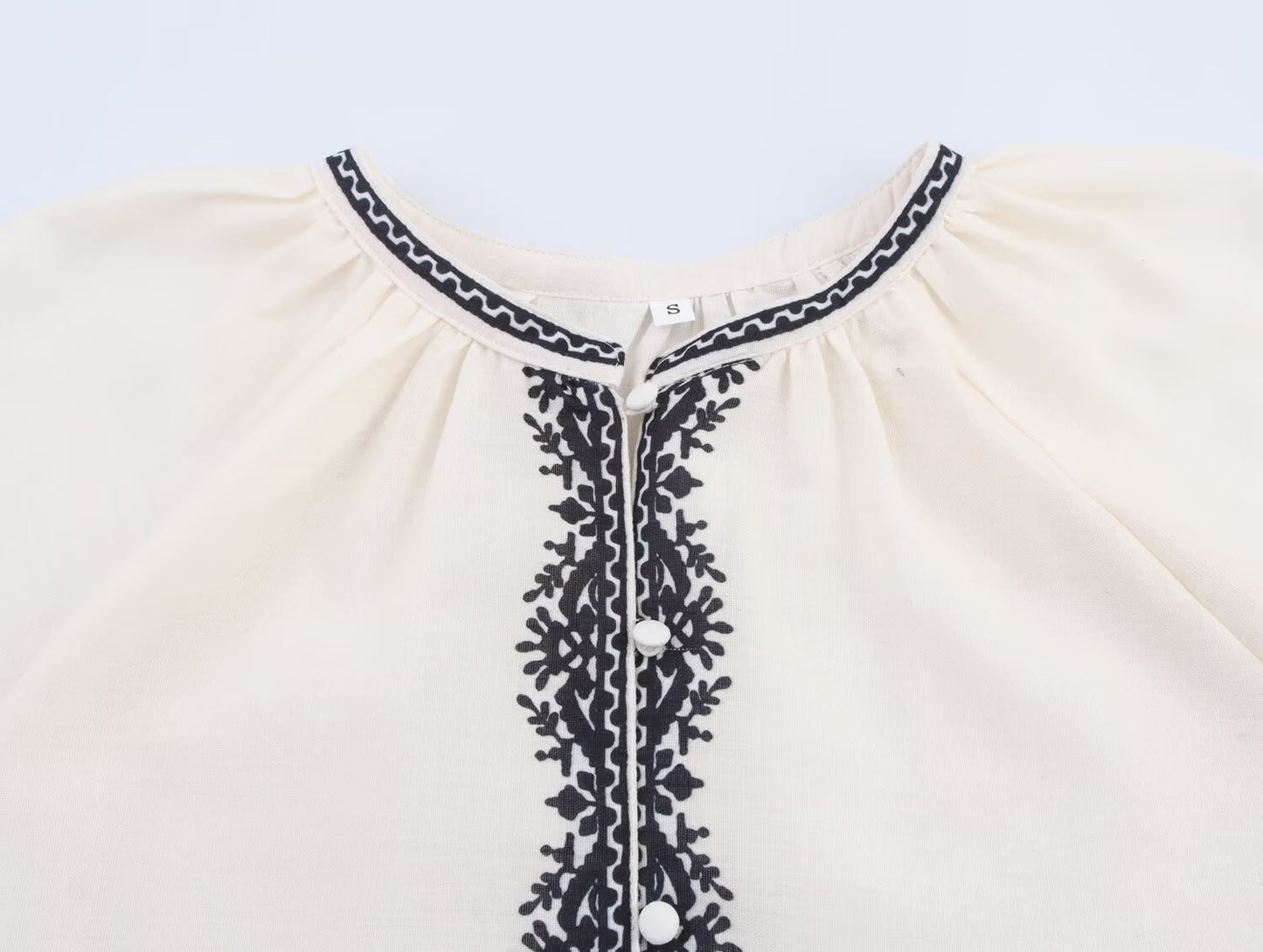 Women's chic Fashion casual single breasted contrasting printed shirt