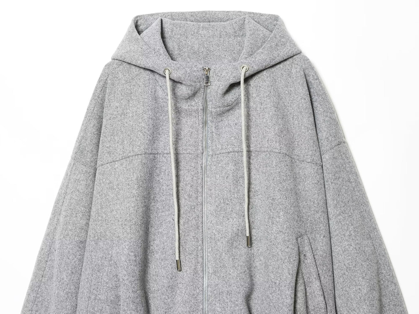 Women's short hooded loose jacket Coat
