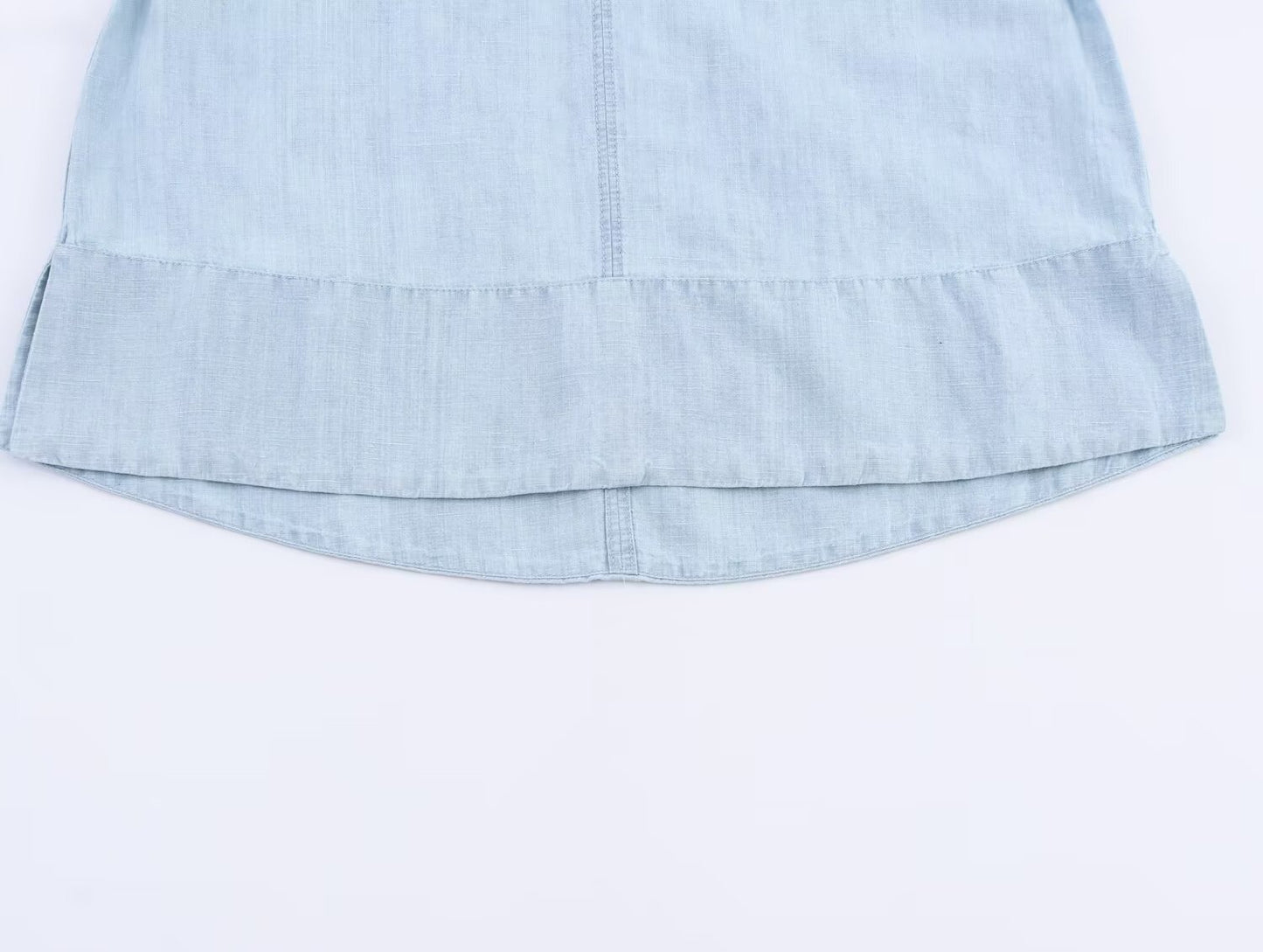 Women's new fashion long sleeved denim button up shirt+Pants suit