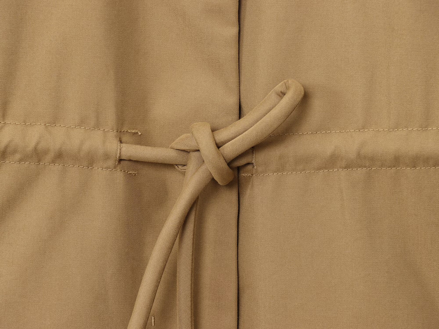 Women's new fashion adjustable waist design short parka coat