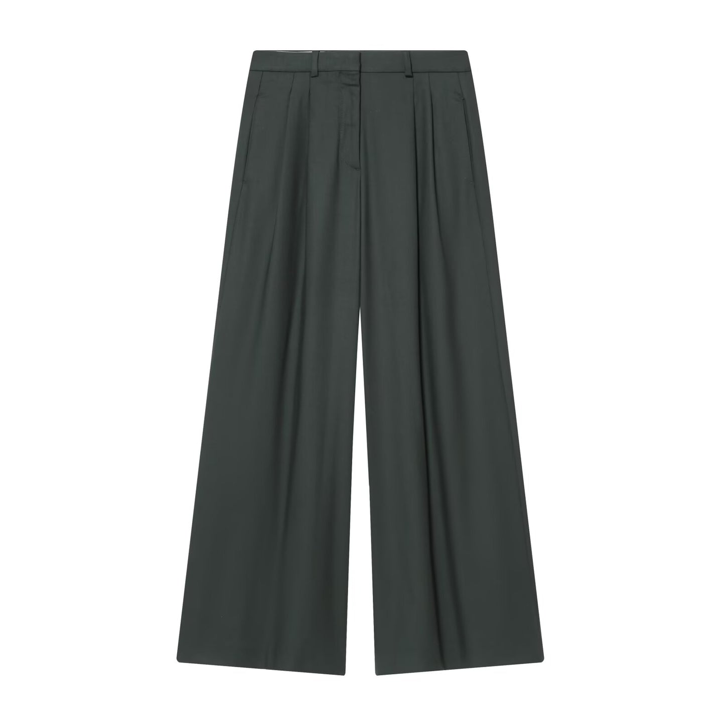 Women's loose pleated casual wide leg pants