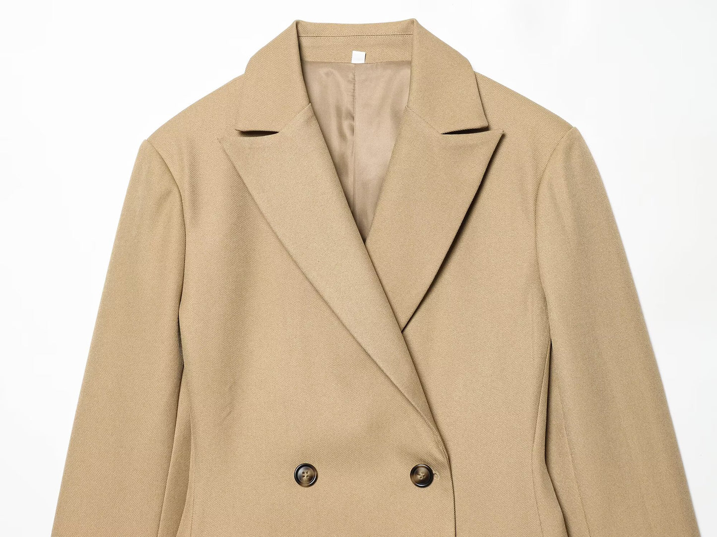 suit Women's 2 pieces slim double breasted Blazer Coat +Pants