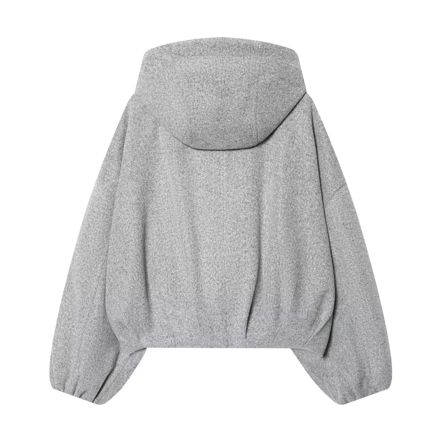 Women's short hooded loose jacket Coat