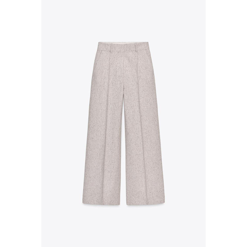 Women's new fashion loose side pocket casual pleated pants