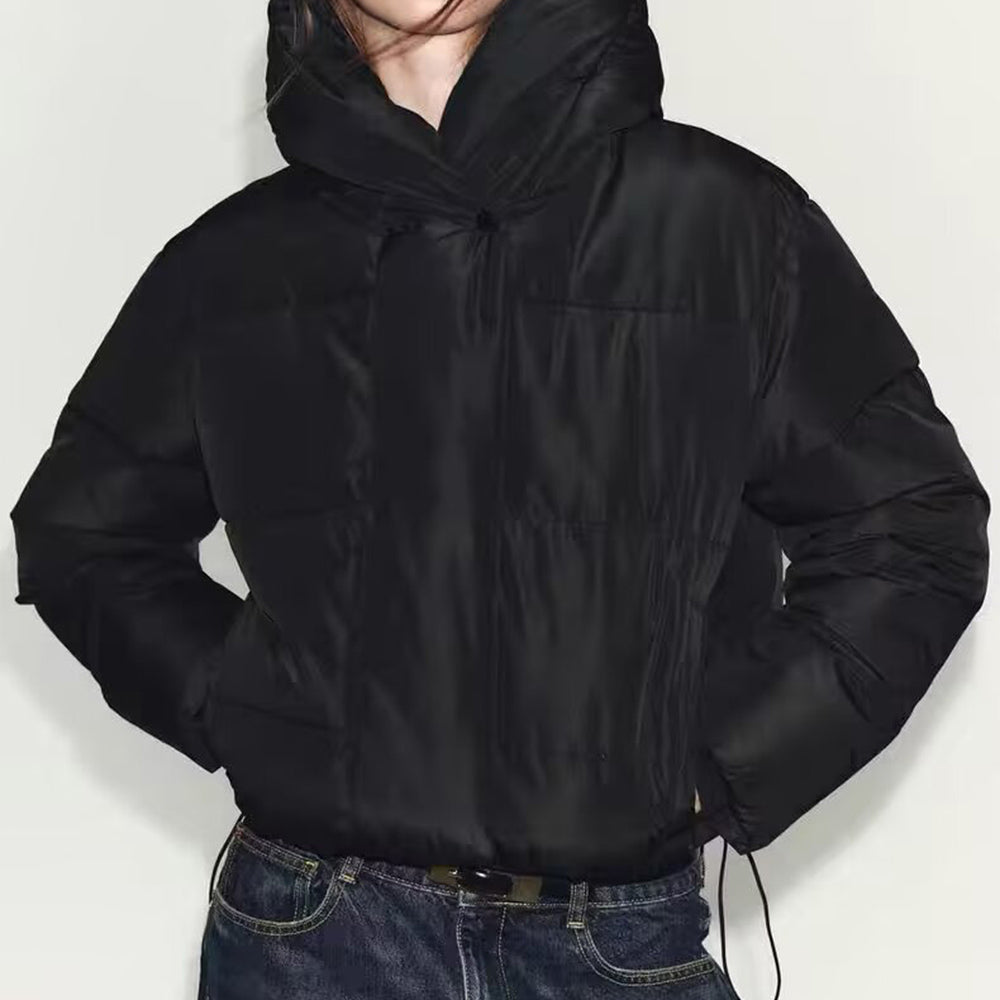 Women's thick hooded windproof cotton jacket Coat