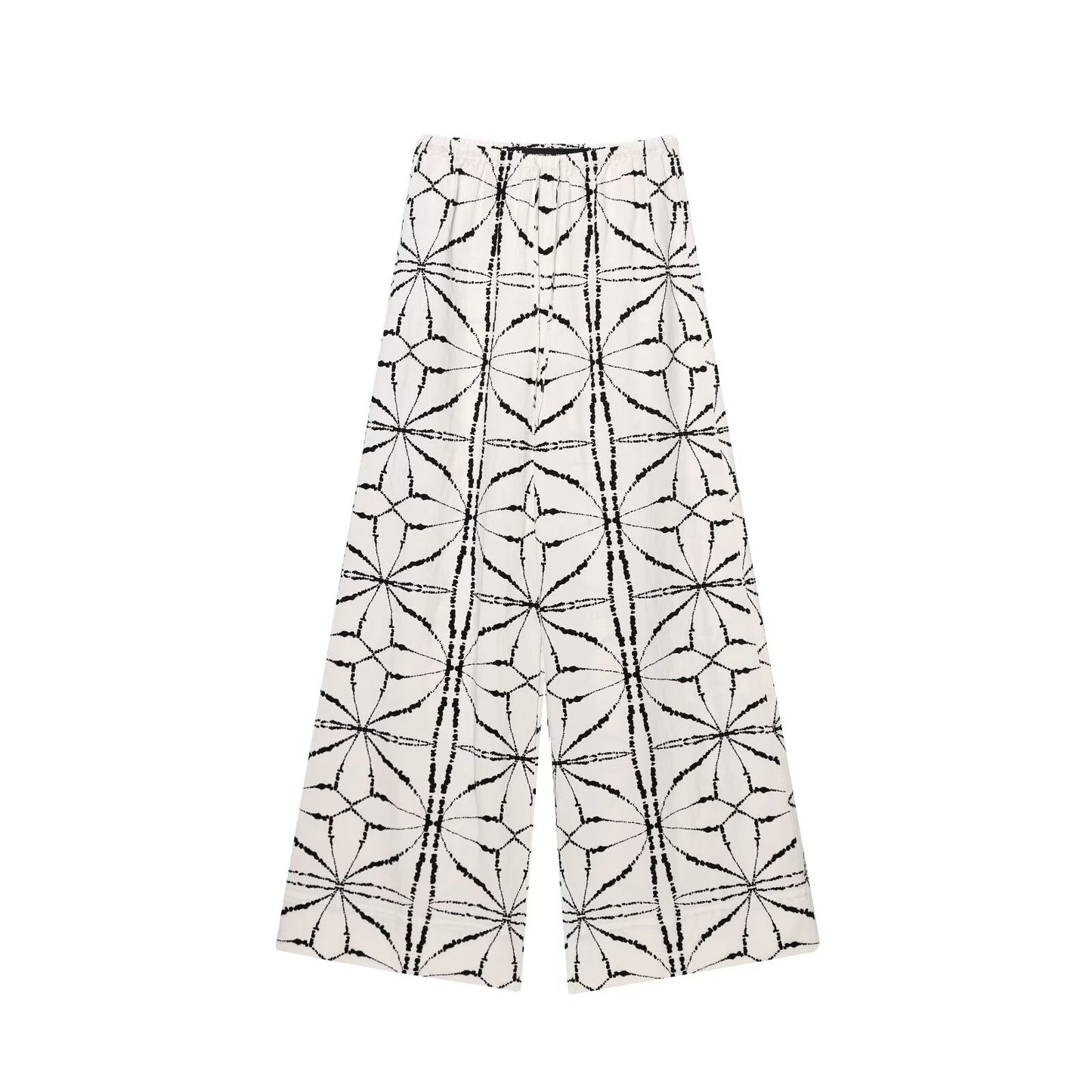 Women's new fashion short sleeved vacation style printed shirt+Pants suit