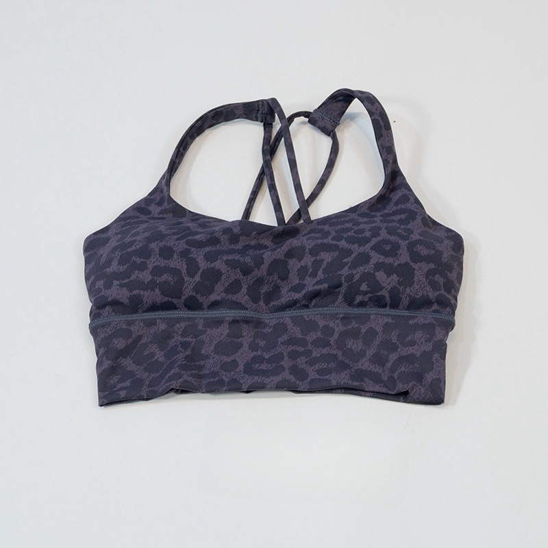 LU 2026 Women's New Leopard-print Beauty Back sports bra Yoga Vest