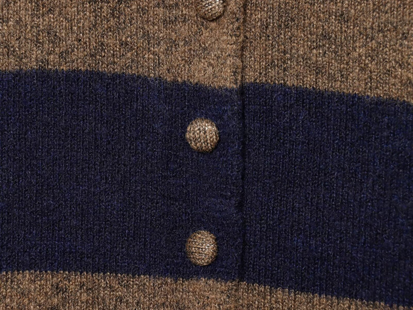 Women's comfortable Lapel striped knitted Coat