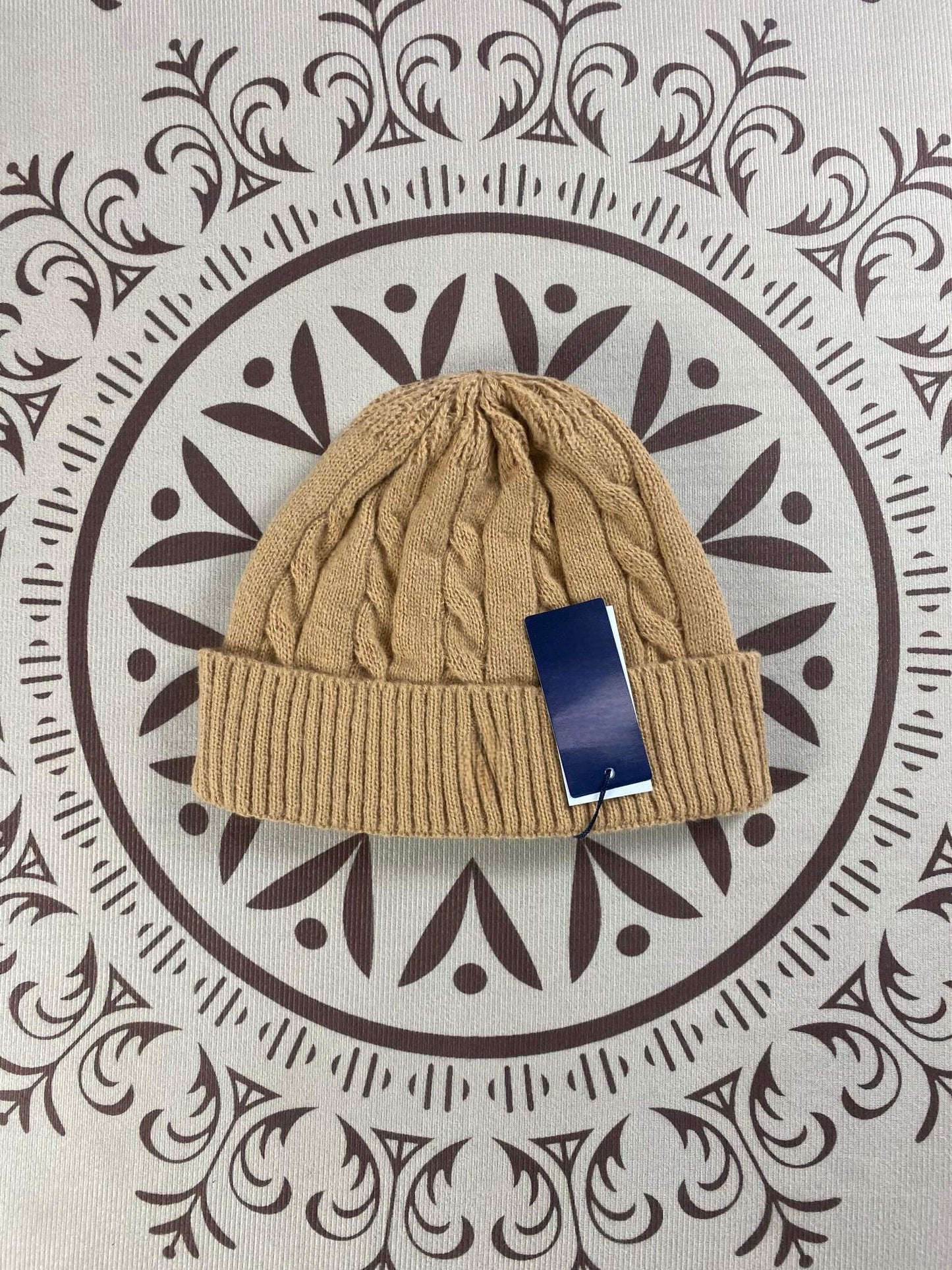 Men's and women's wild embroidered knitted hats windproof and cold-proof hats