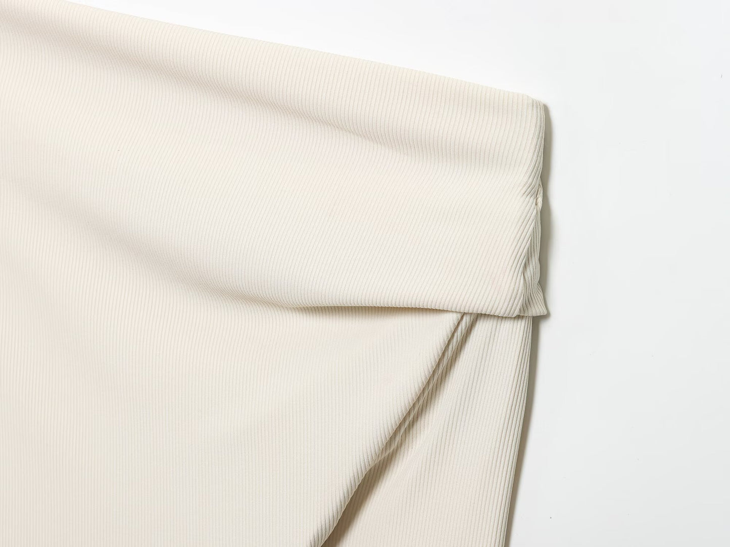 Women's new fashion soft texture asymmetric long sleeved T-shirt