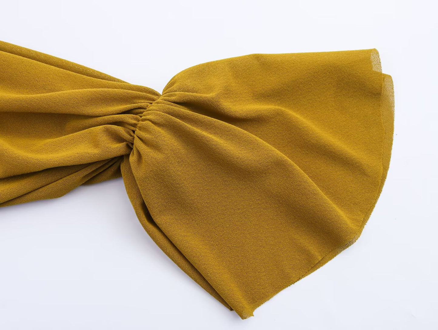 Women's new fashion layered decoration V-neck draped shirt