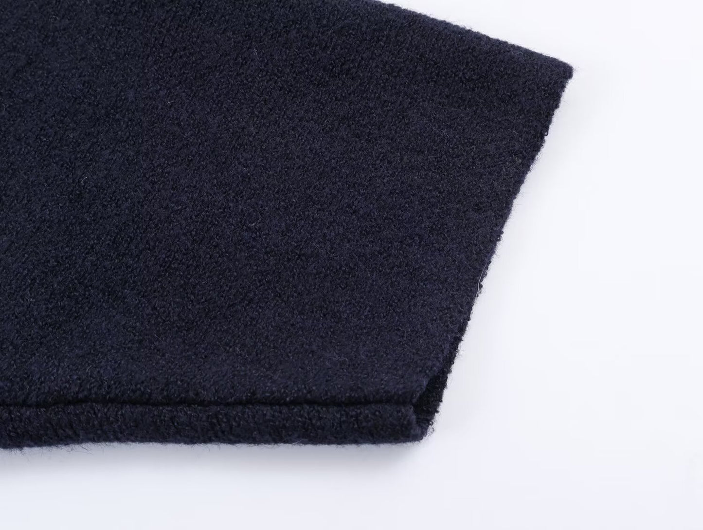 Women's with scarf long sleeved knitted Coat