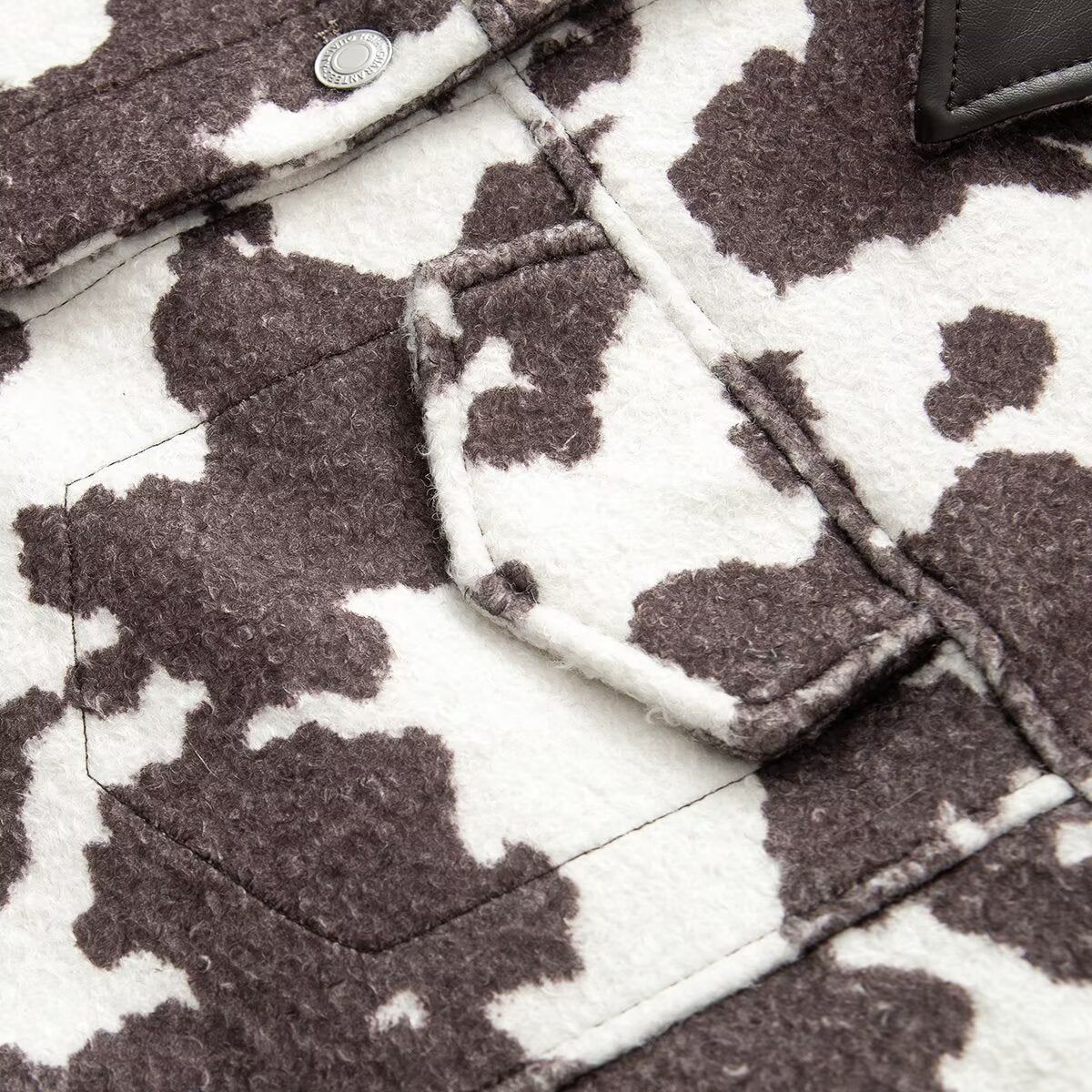 Women's retro versatile printed tassel jacket Coat