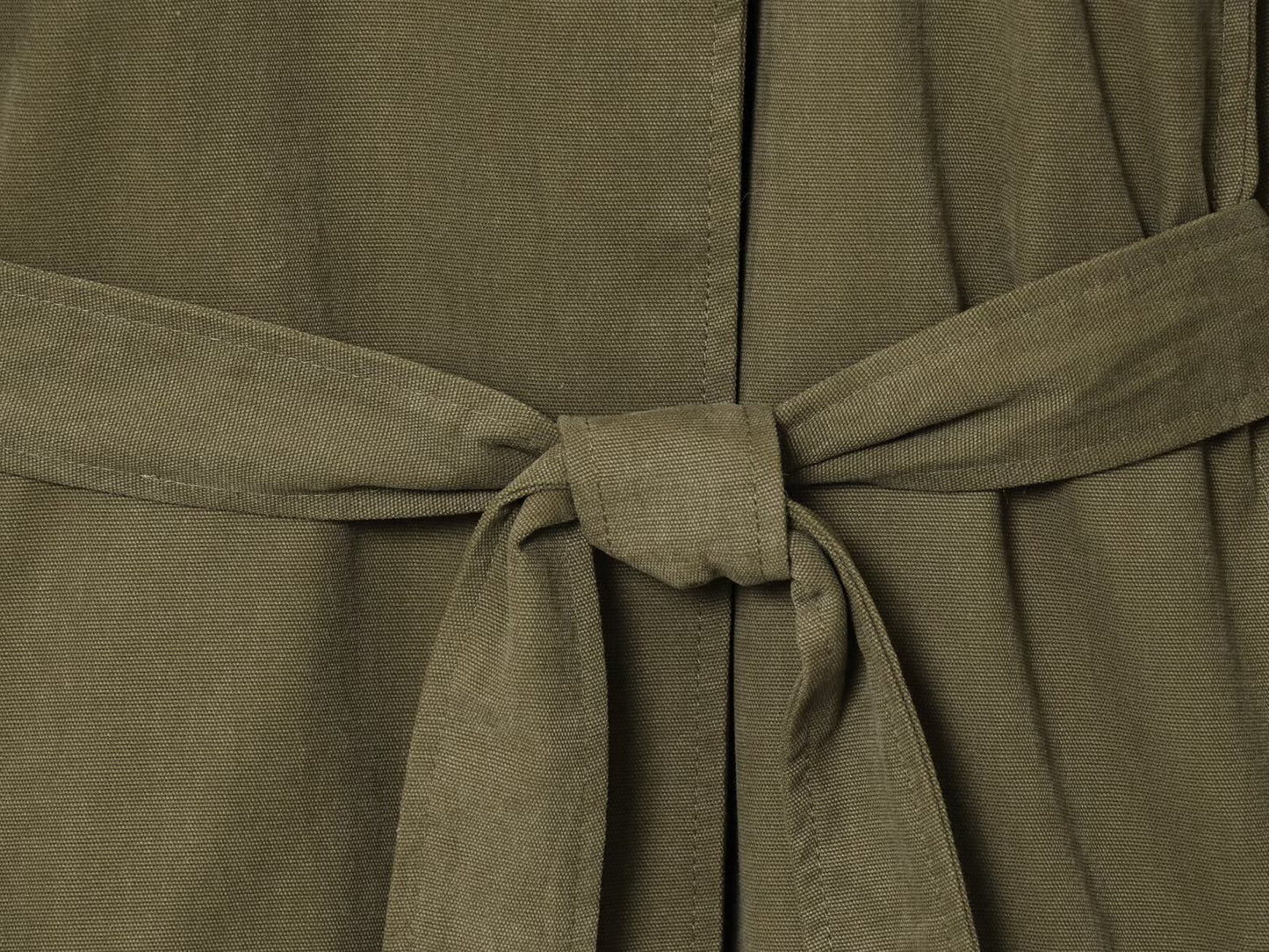 Women's new fashion with Belt loose cotton windbreaker Coat