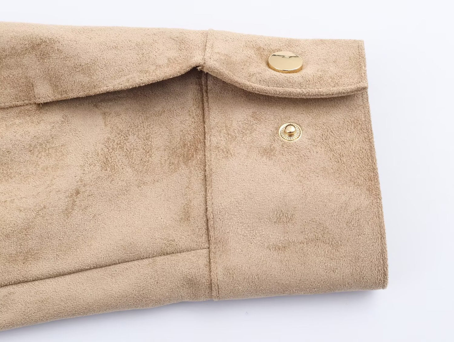 Women's new fashion anti suede effect stand collar jacket Coat