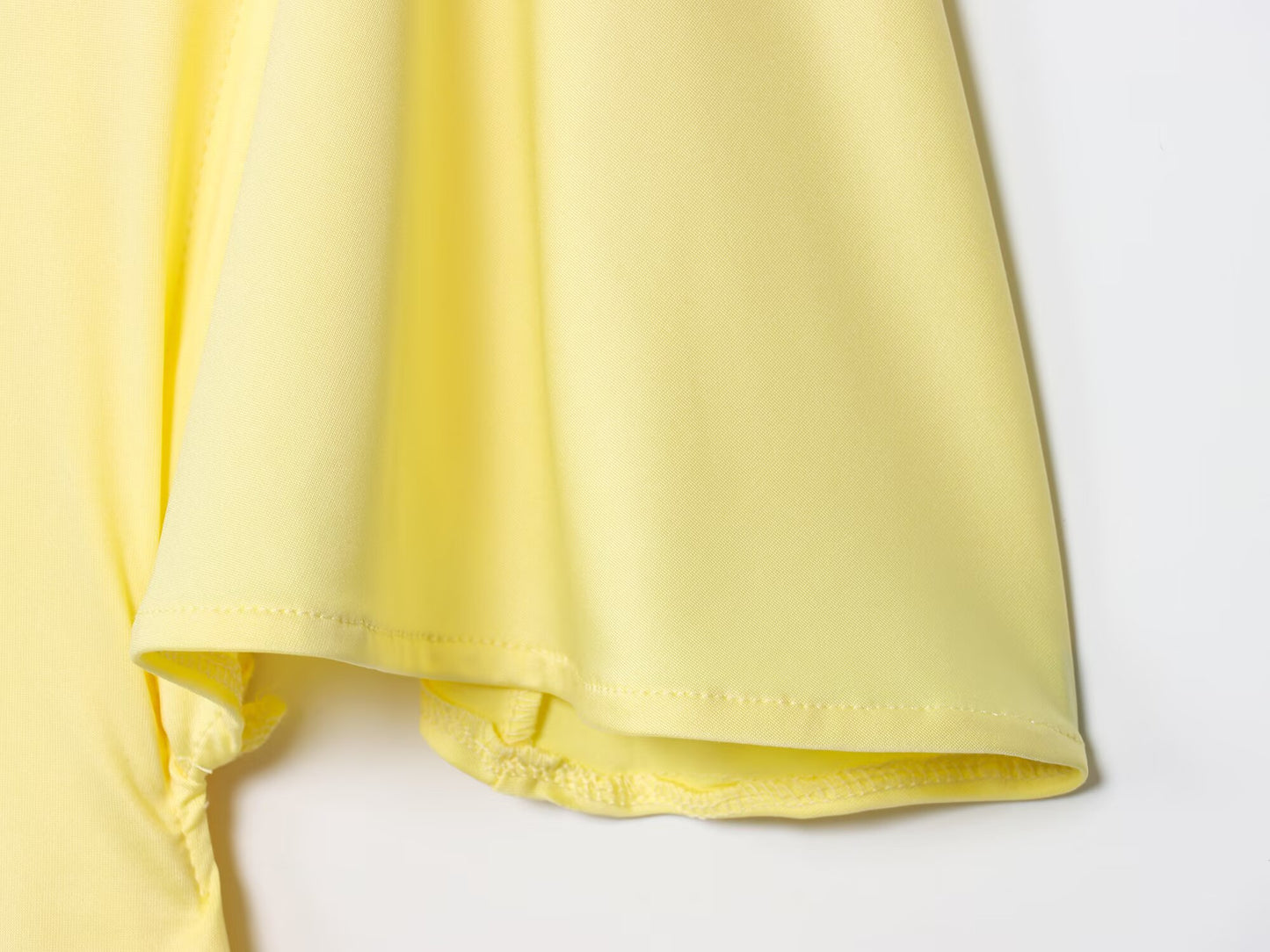 Women's new fashion backless layered decorative short sleeved MIDI dress