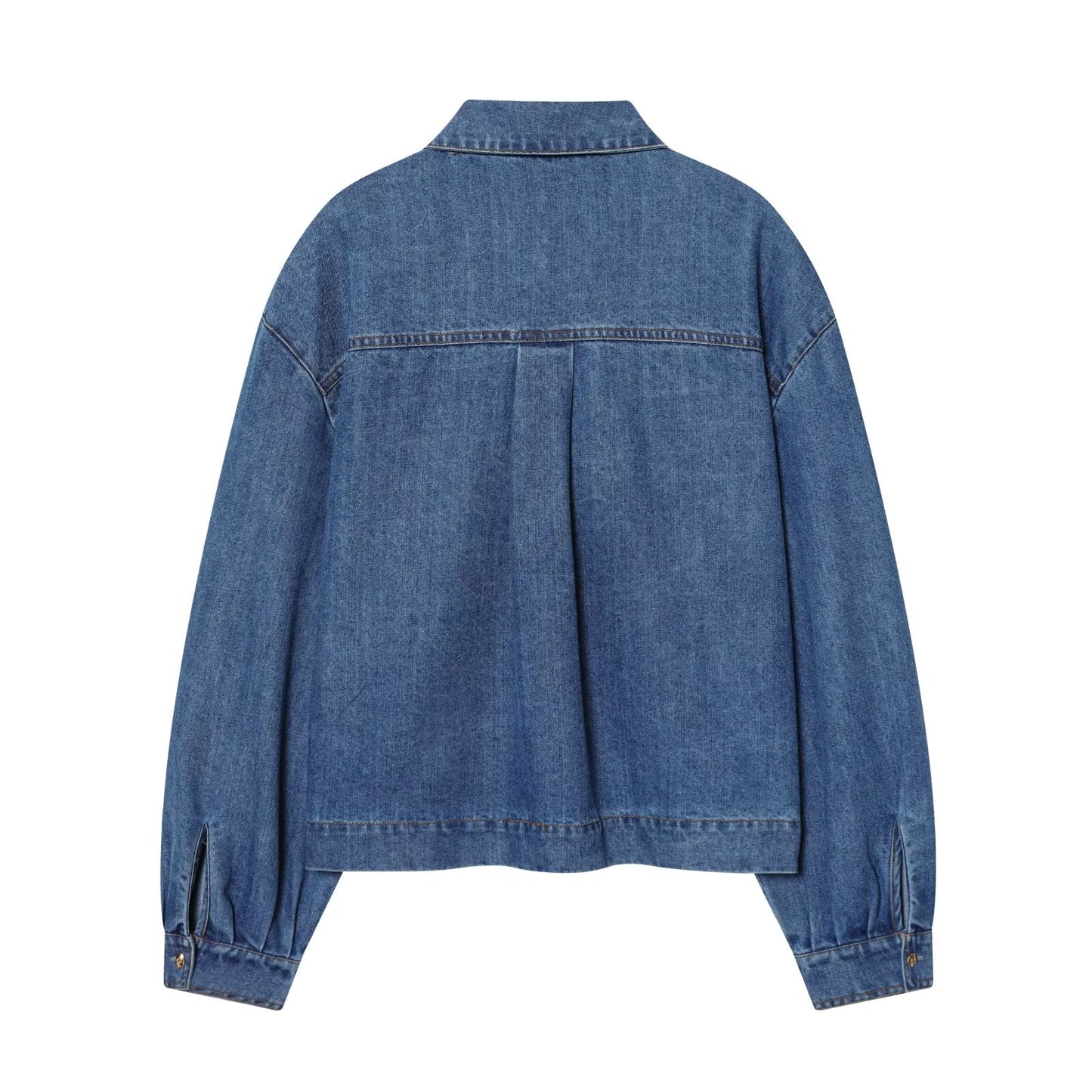 2026 Women's casual Lapel denim shirt
