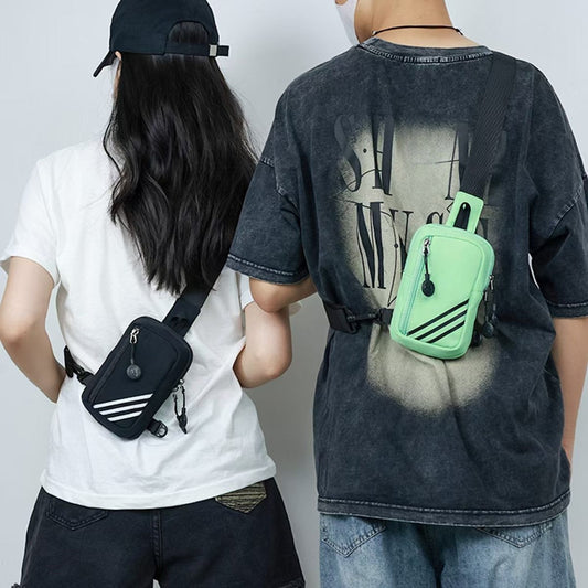 Men's and Women's Casual Joker Sports Adjustable Shoulder Strap Mini Mobile Phone Messenger Bag