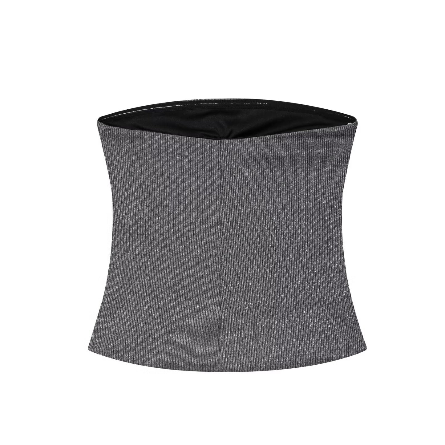 Women's chic Fashion opening design elastic strapless top