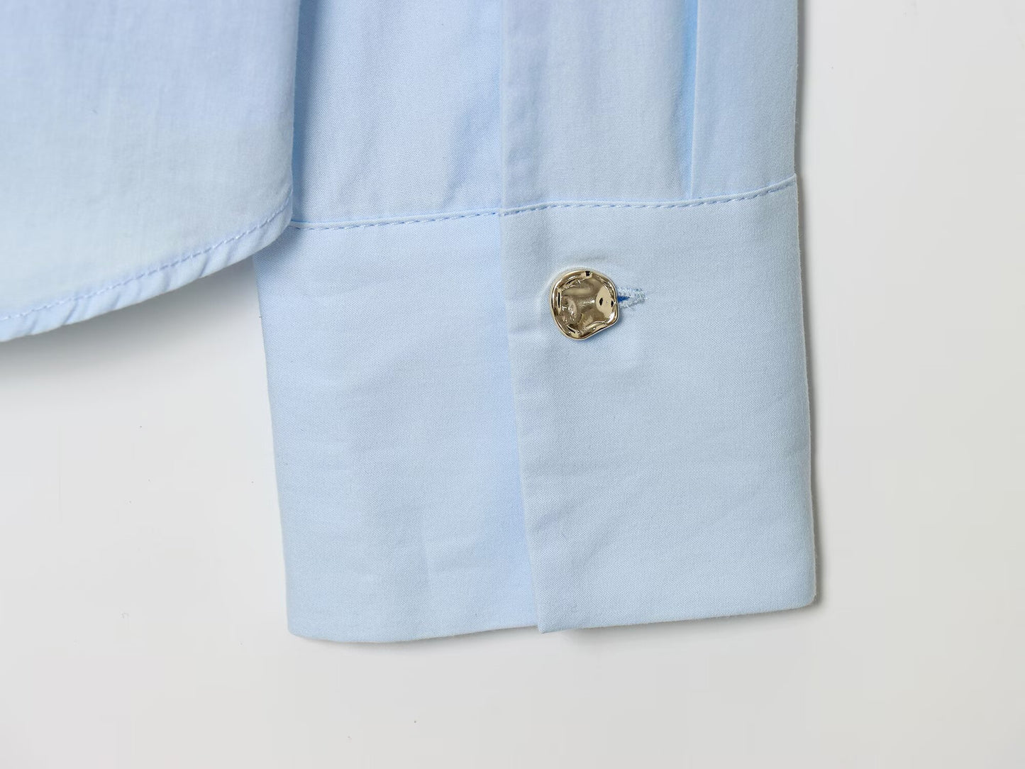 Women's 2025 new fashion bow decoration casual poplin shirt