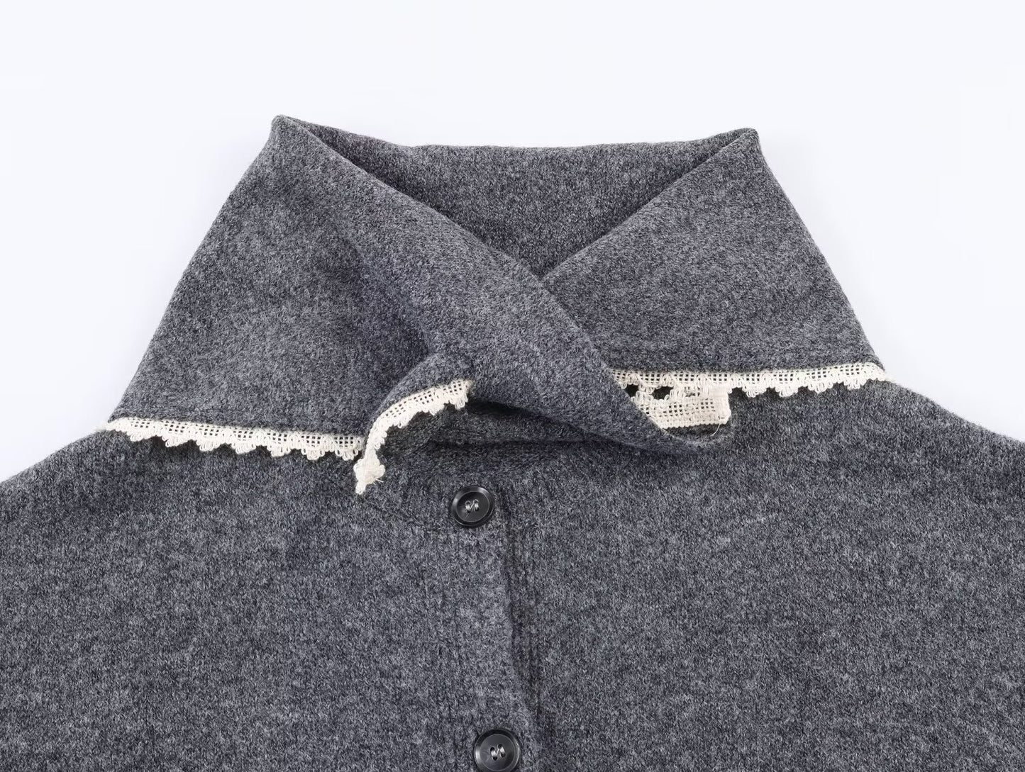 Women's lace headscarf decoration knitted Coat