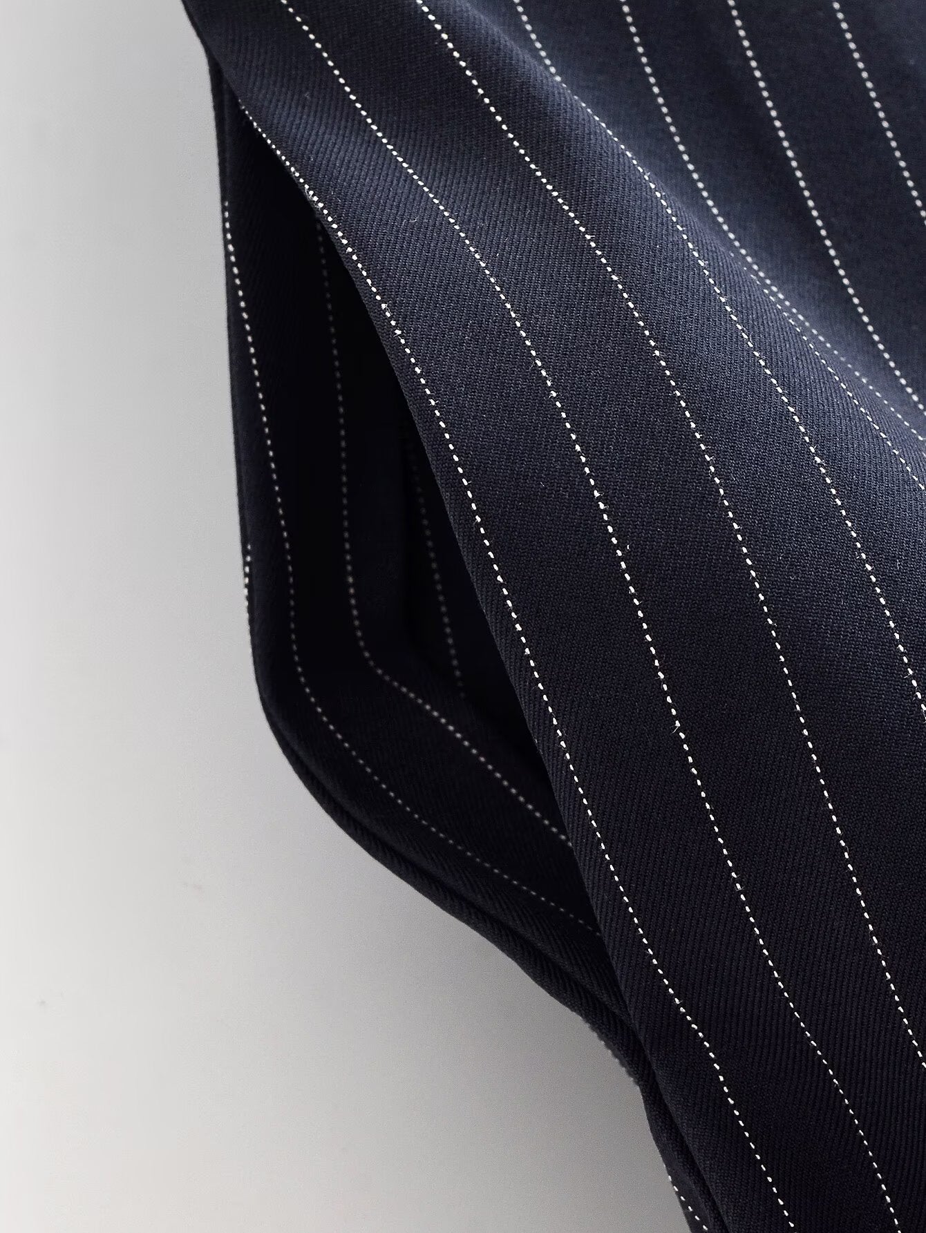 Women's new chic Fashion loose pleated striped wide leg pants