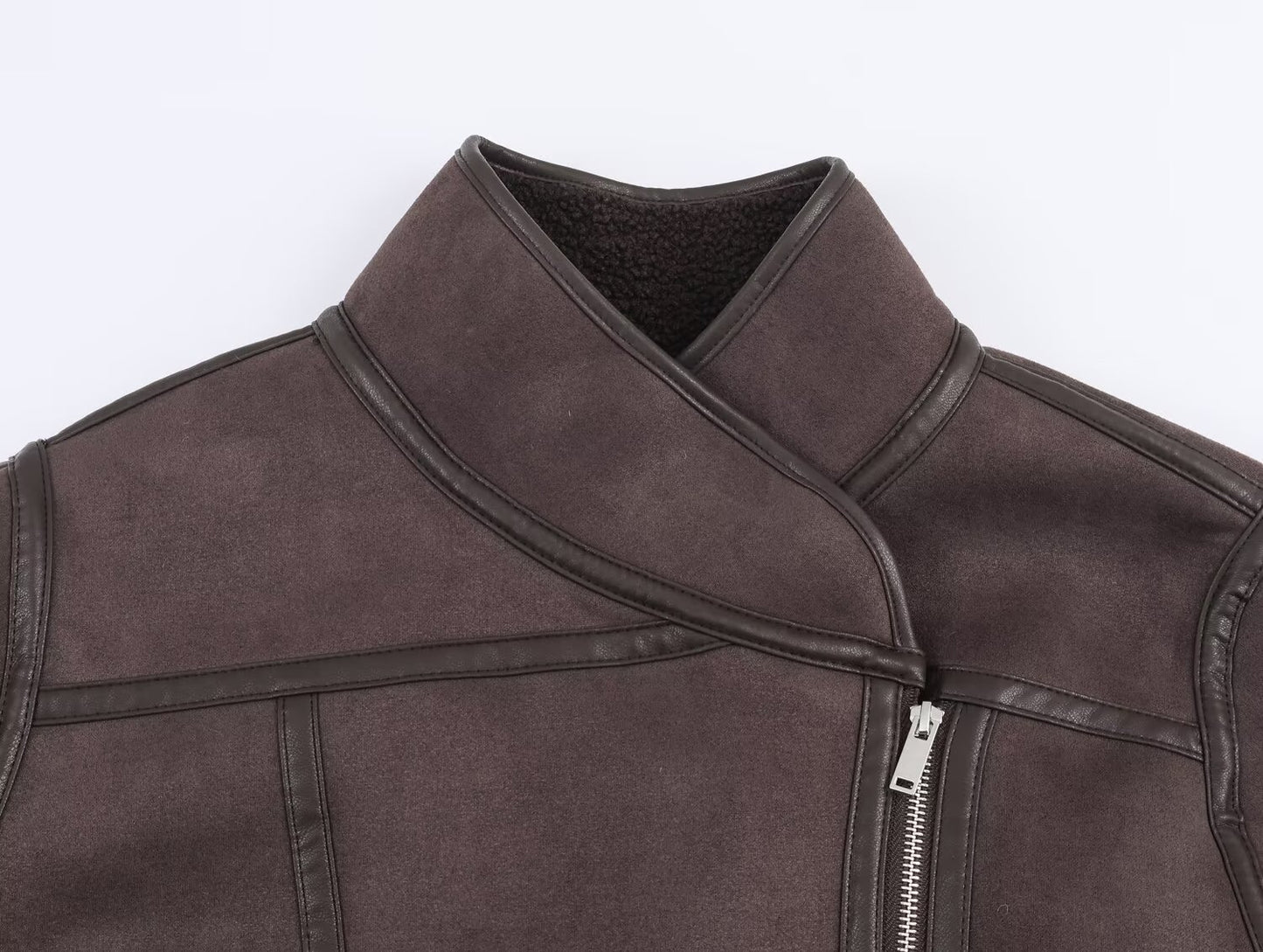 Women's stand collar double-sided jacket Coat