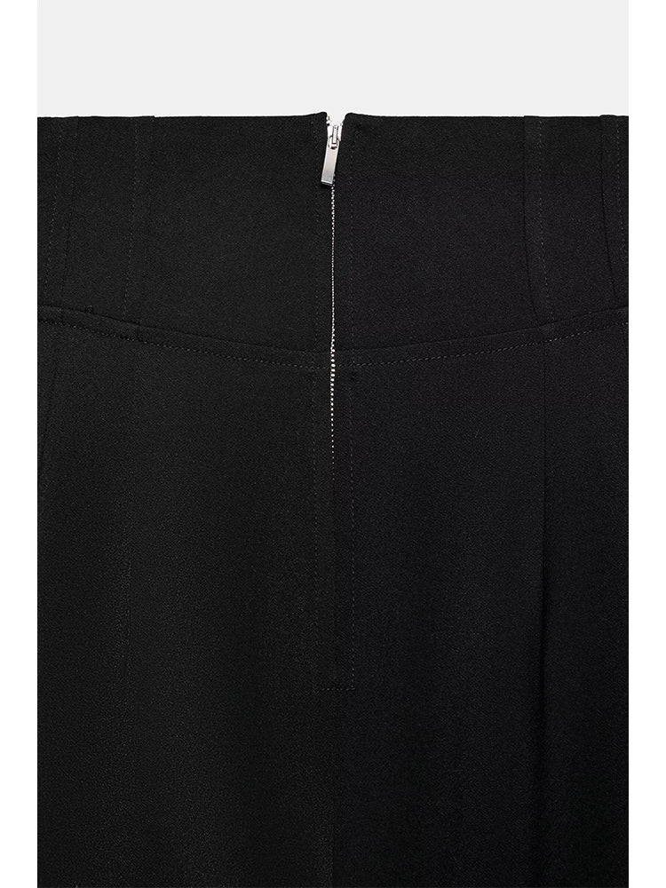 Women's new fashion comfortable loose high waisted zipper pants