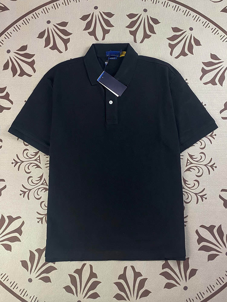 Men's and women's new Joker Couple style cotton beaded fabric embroidered POLO shirt