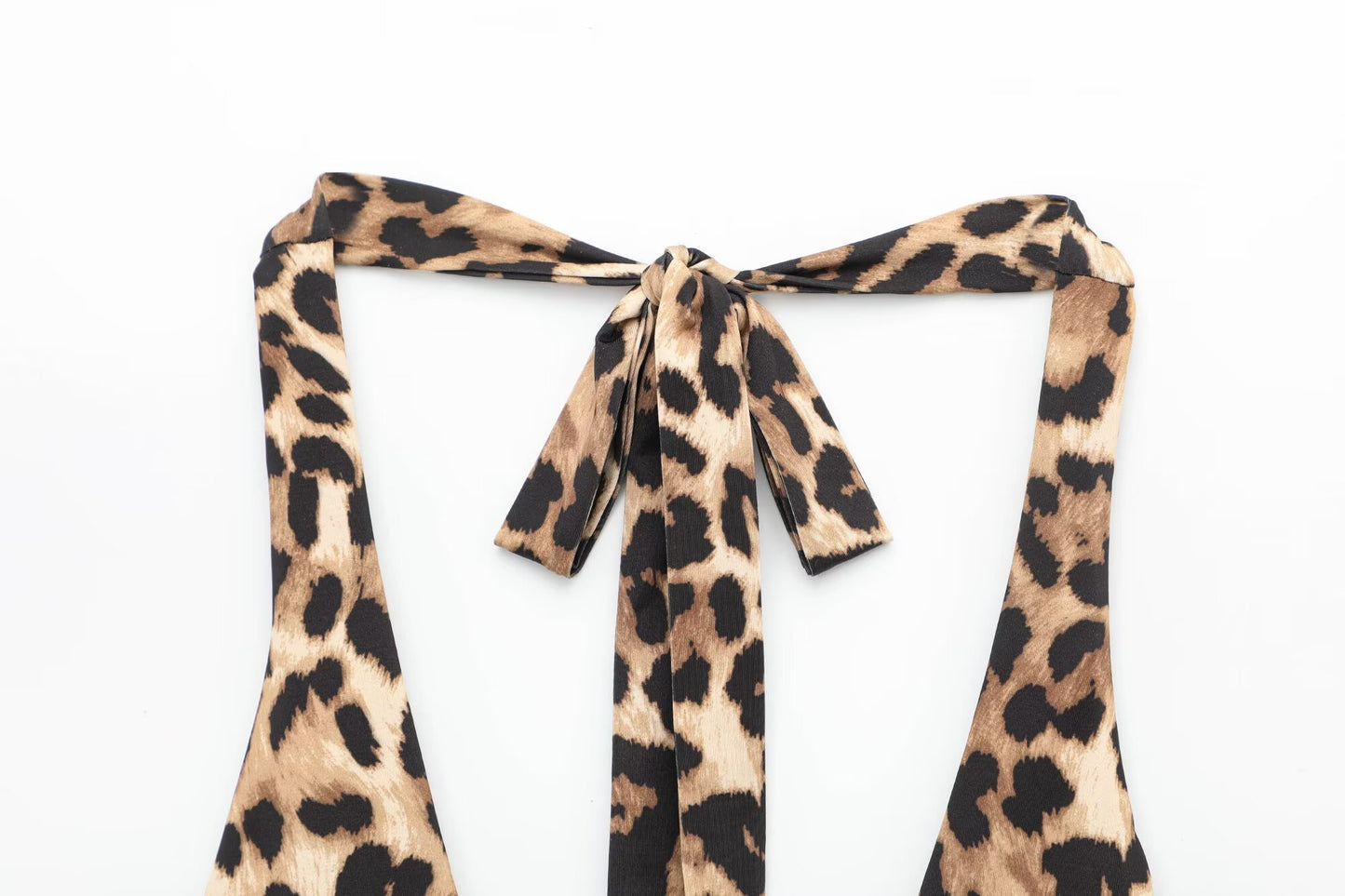 Women's 2025 new fashion striped print Hanging neck swimsuit retro sleeveless backless women's swimsuit