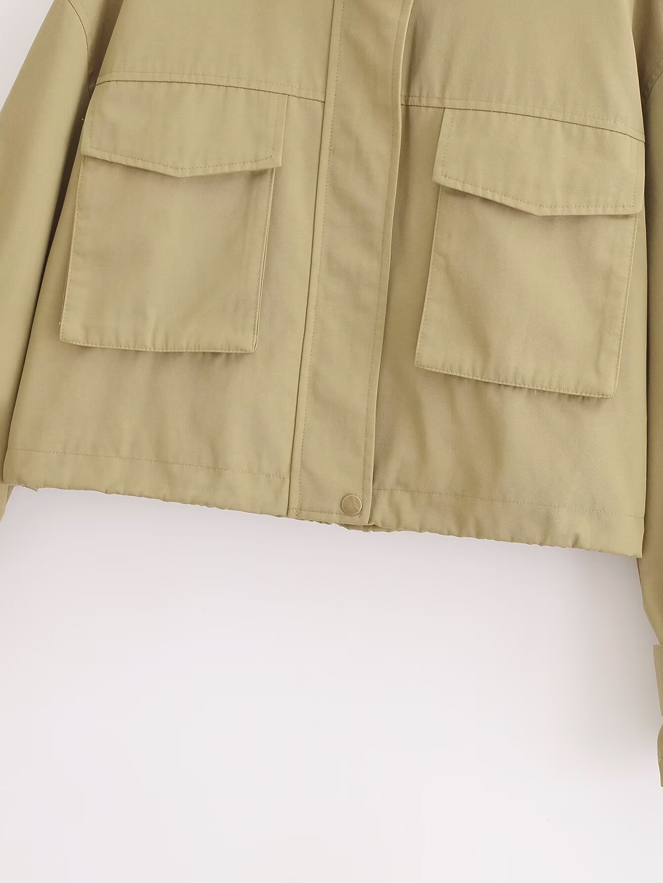 Women's 2025 new fashion short standing collar jacket Coat