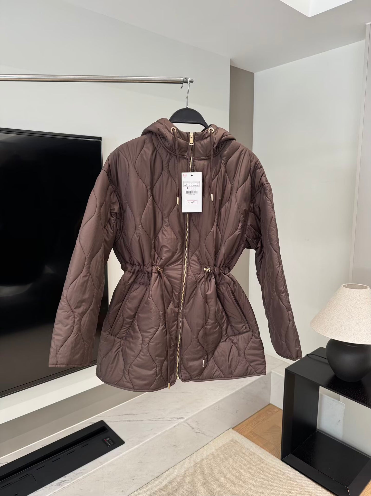 Women's 2025 new fashion loose warm hooded cotton jacket Coat