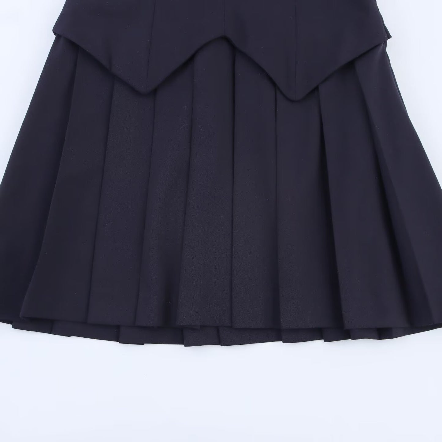 Women's 2025 new fashion sleeveless wide pleated mini dress