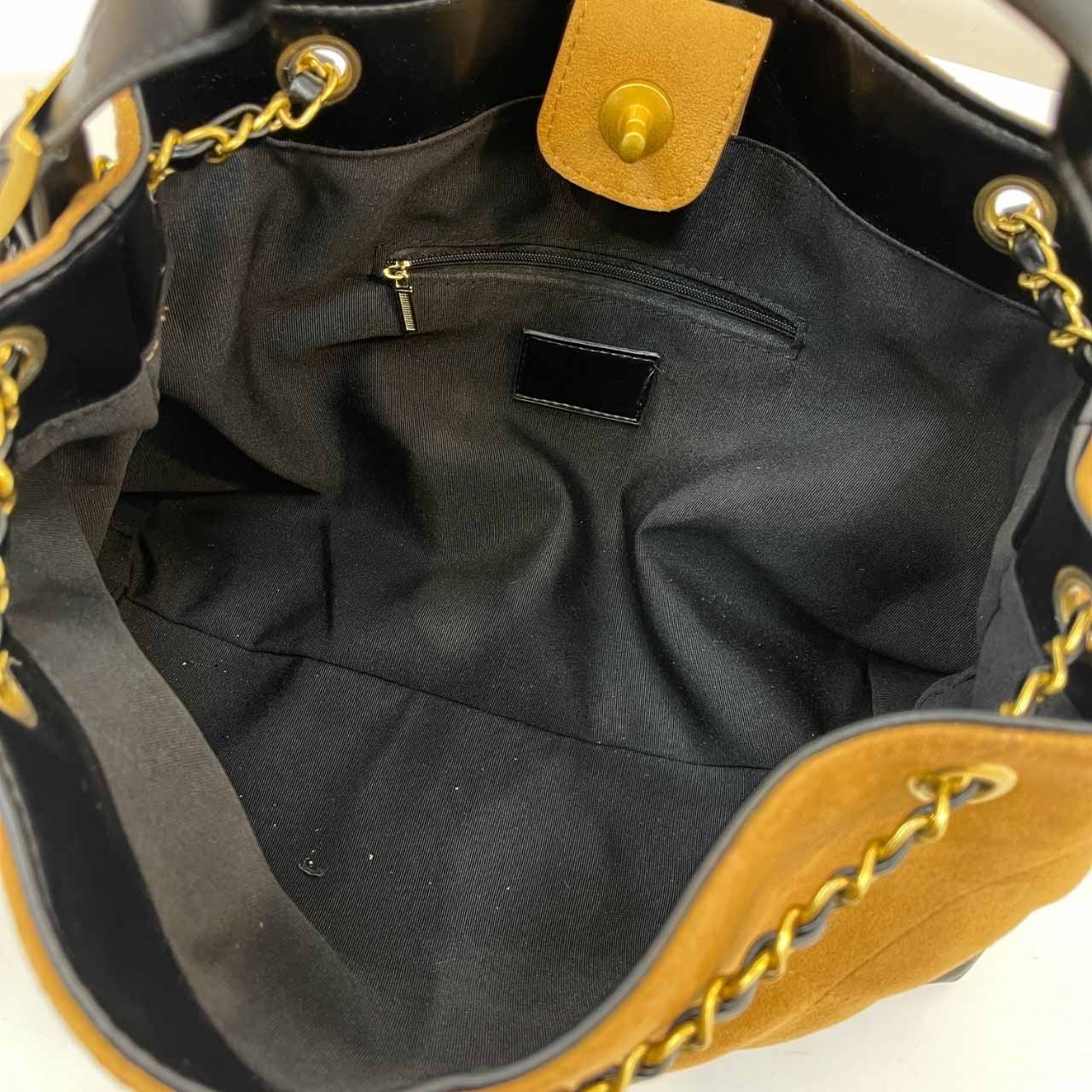 Women's New Joker Large-capacity Contrast Retro Chain One-shoulder Underarm Bag Portable Crossbody Bag