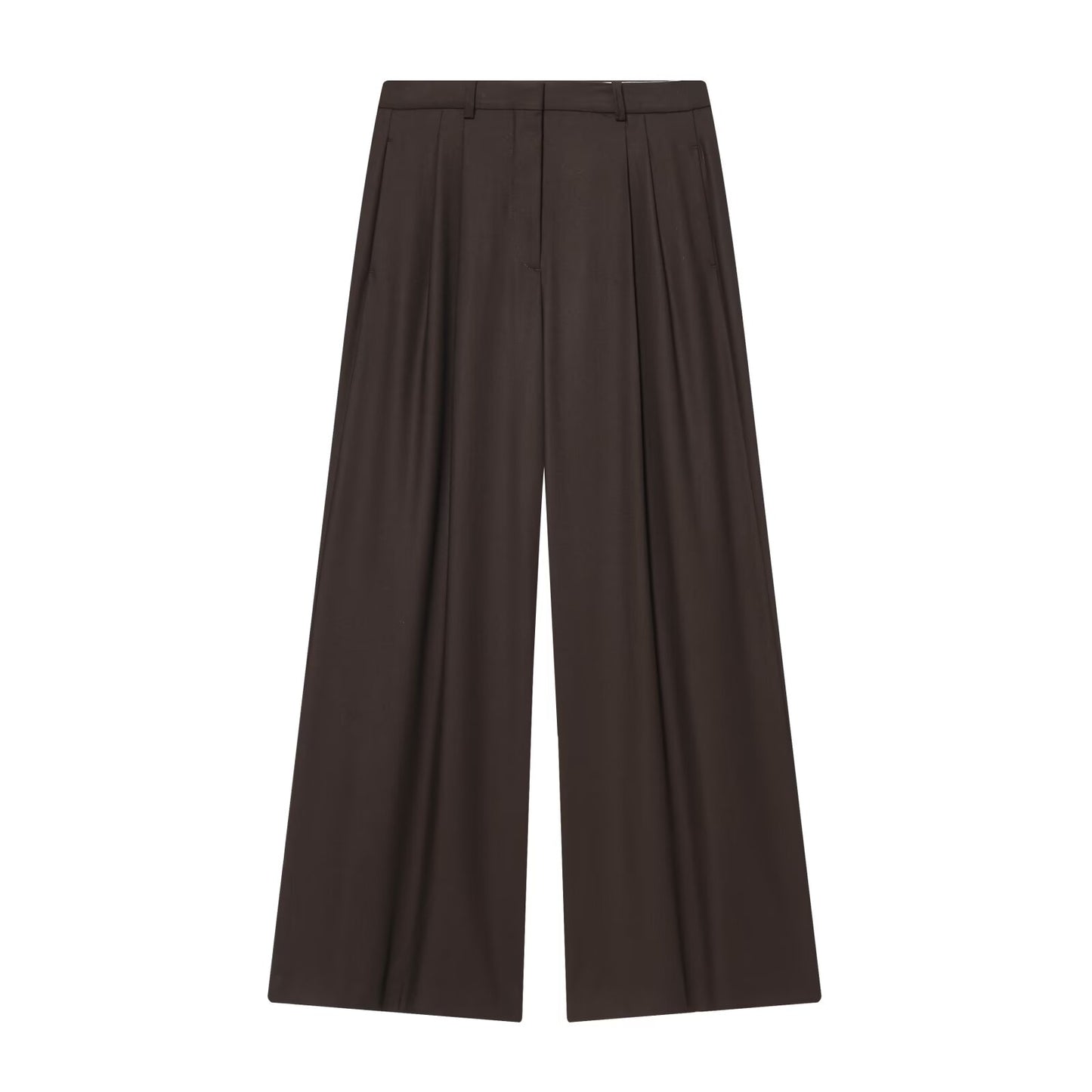 Women's loose pleated casual wide leg pants