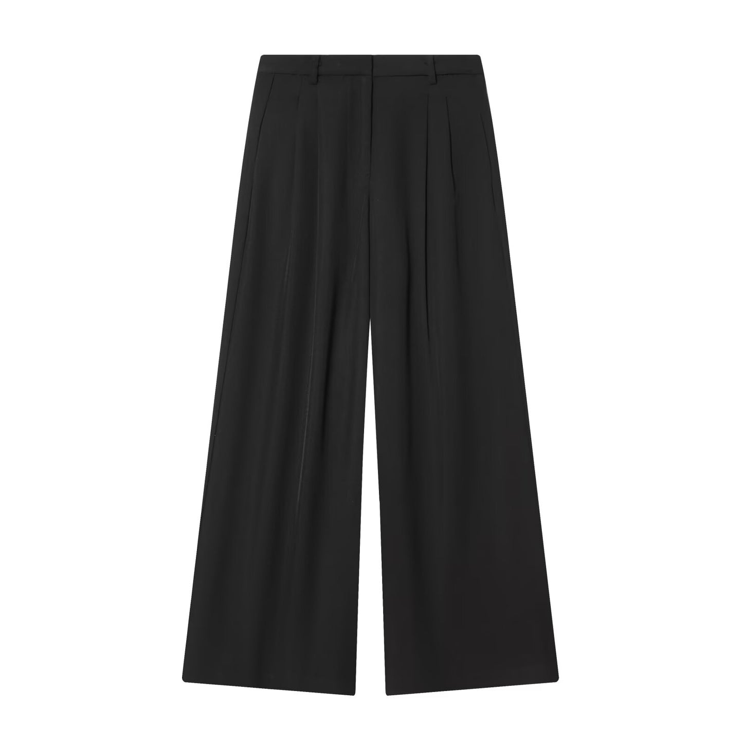 Women's loose pleated casual wide leg pants