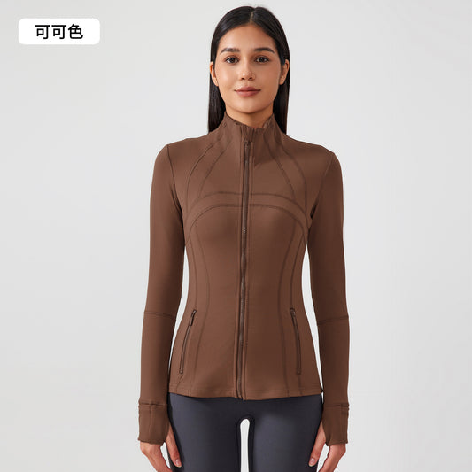 LU Women's Autumn and Winter New Stretch Running Fitness Yoga Long Sleeve Jacket