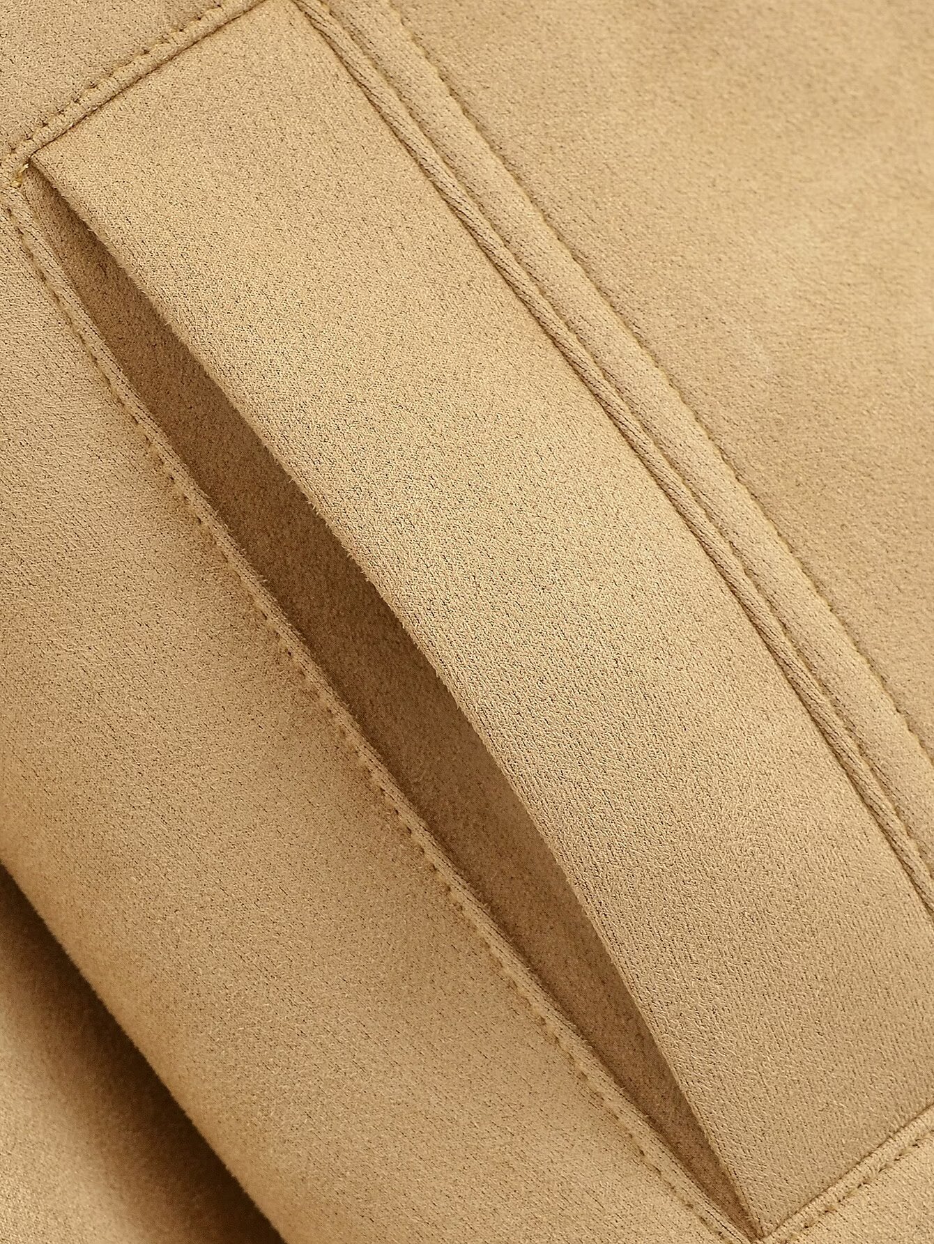 Women's new fashion lapel short double breasted Windbreaker coat