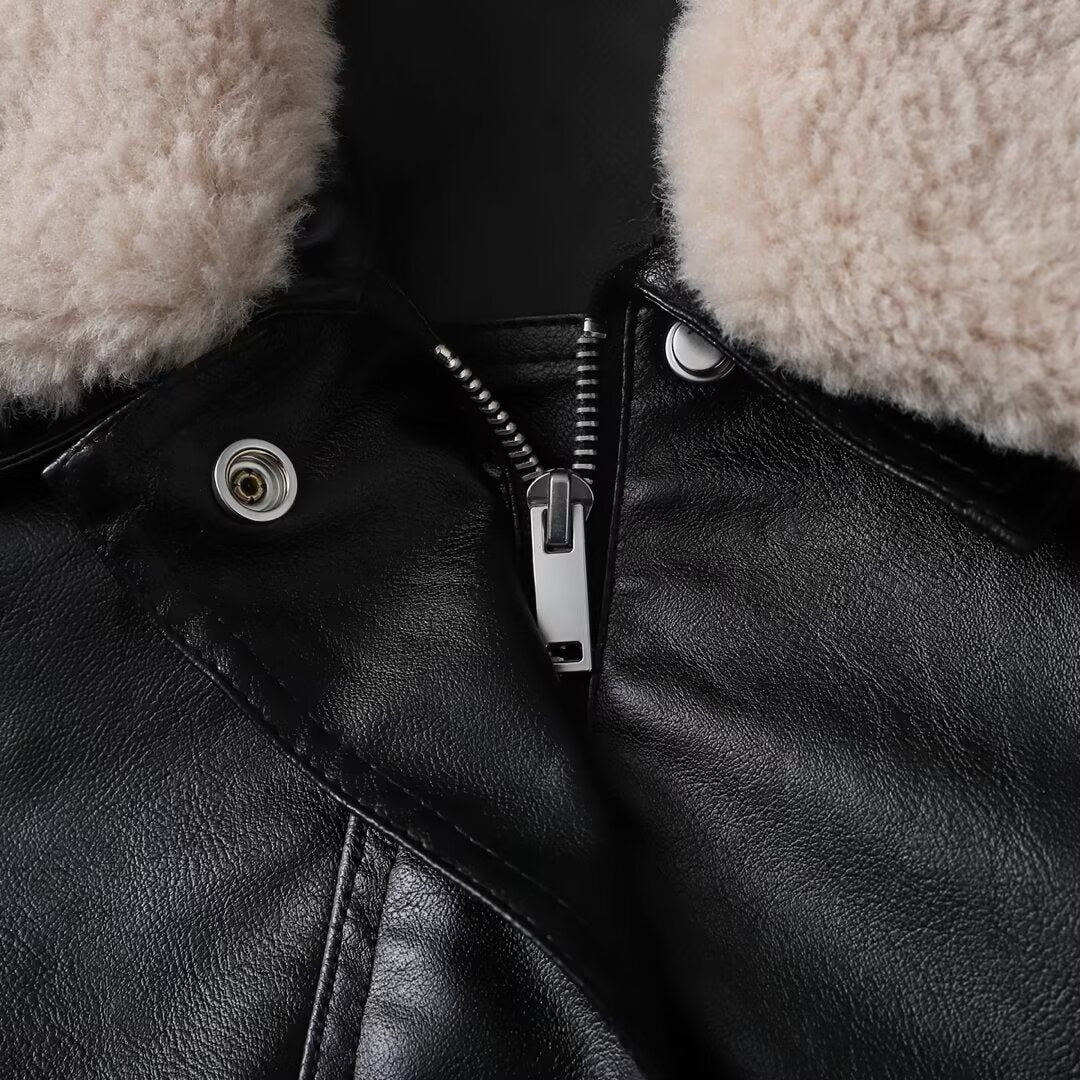 Women's faux fur effect cotton jacket Coat