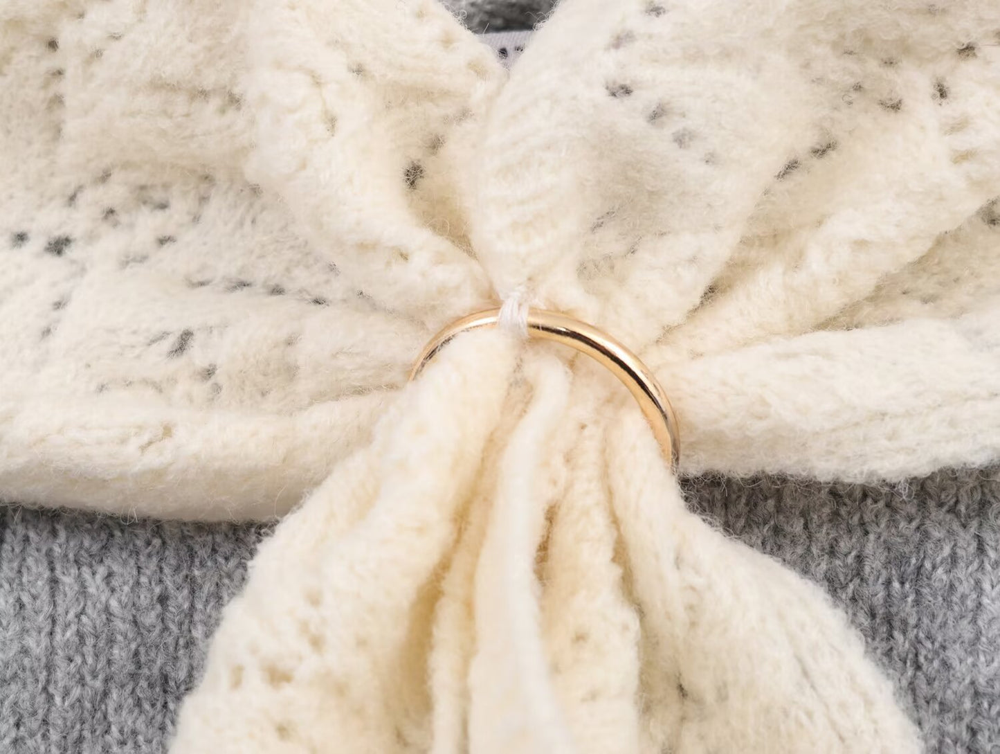 Women's Silk scarf decoration loose patchwork Knitted sweater