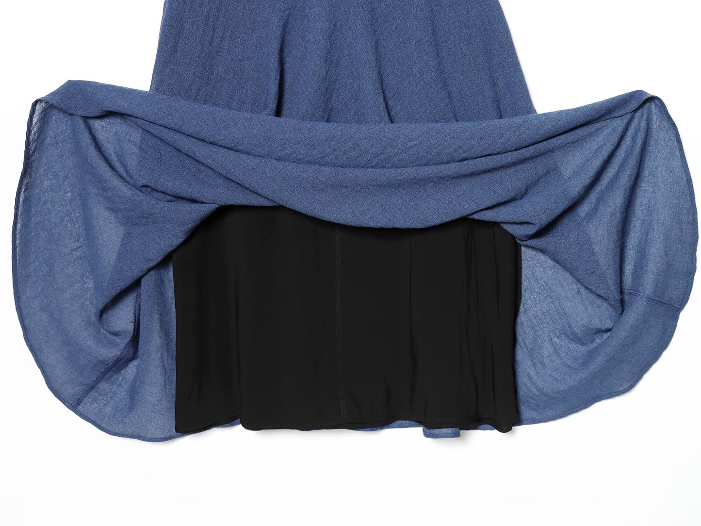 2026 Women's casual cape style draped MIDI skirt