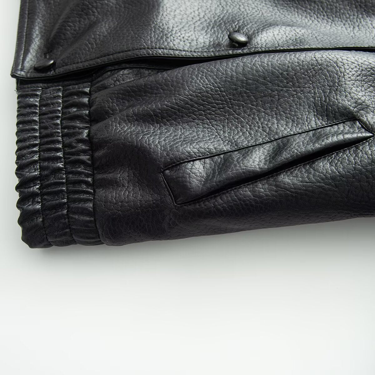 Women's loose versatile Faux Leather jacket Coat