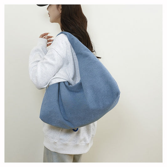 Women's New Fashion Joker Cowboy Style Large-capacity Sports Messenger Bag Shoulder Bag