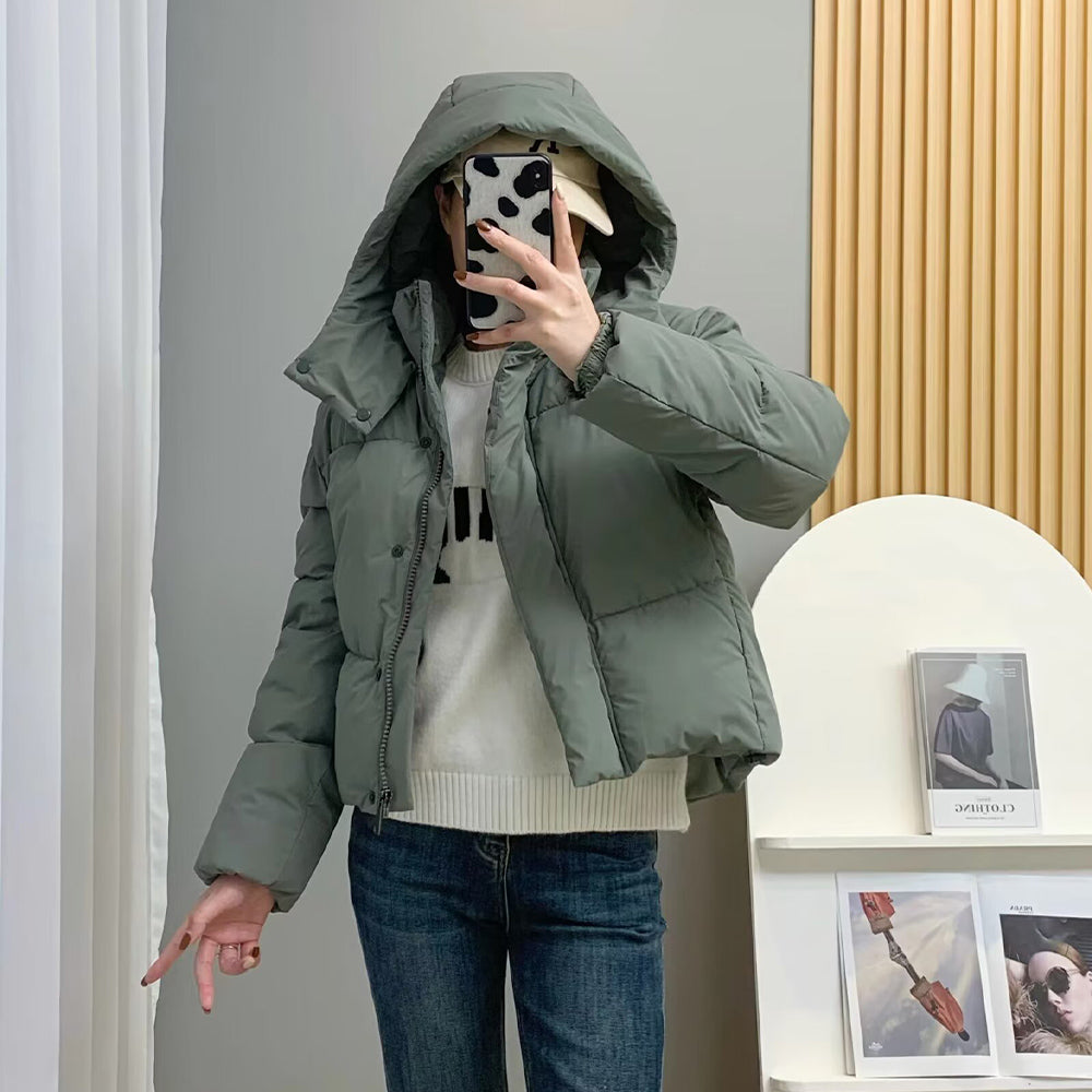 Women's winter warm hooded cotton jacket