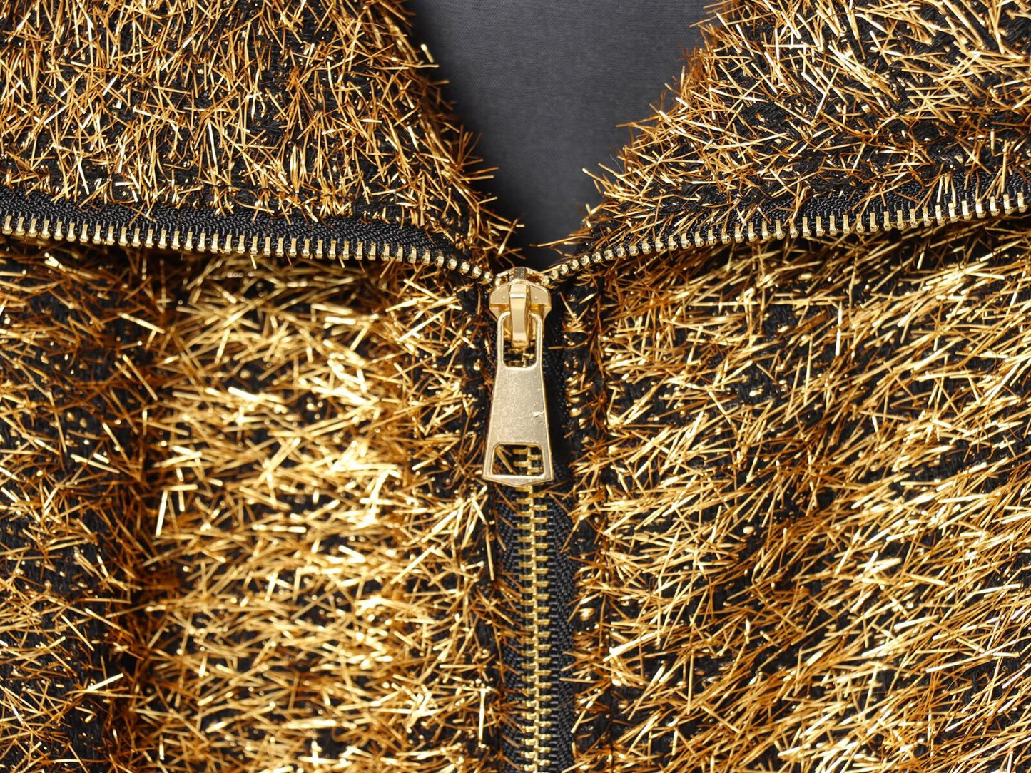 Women's metallic line Lapel pilot jacket Coat