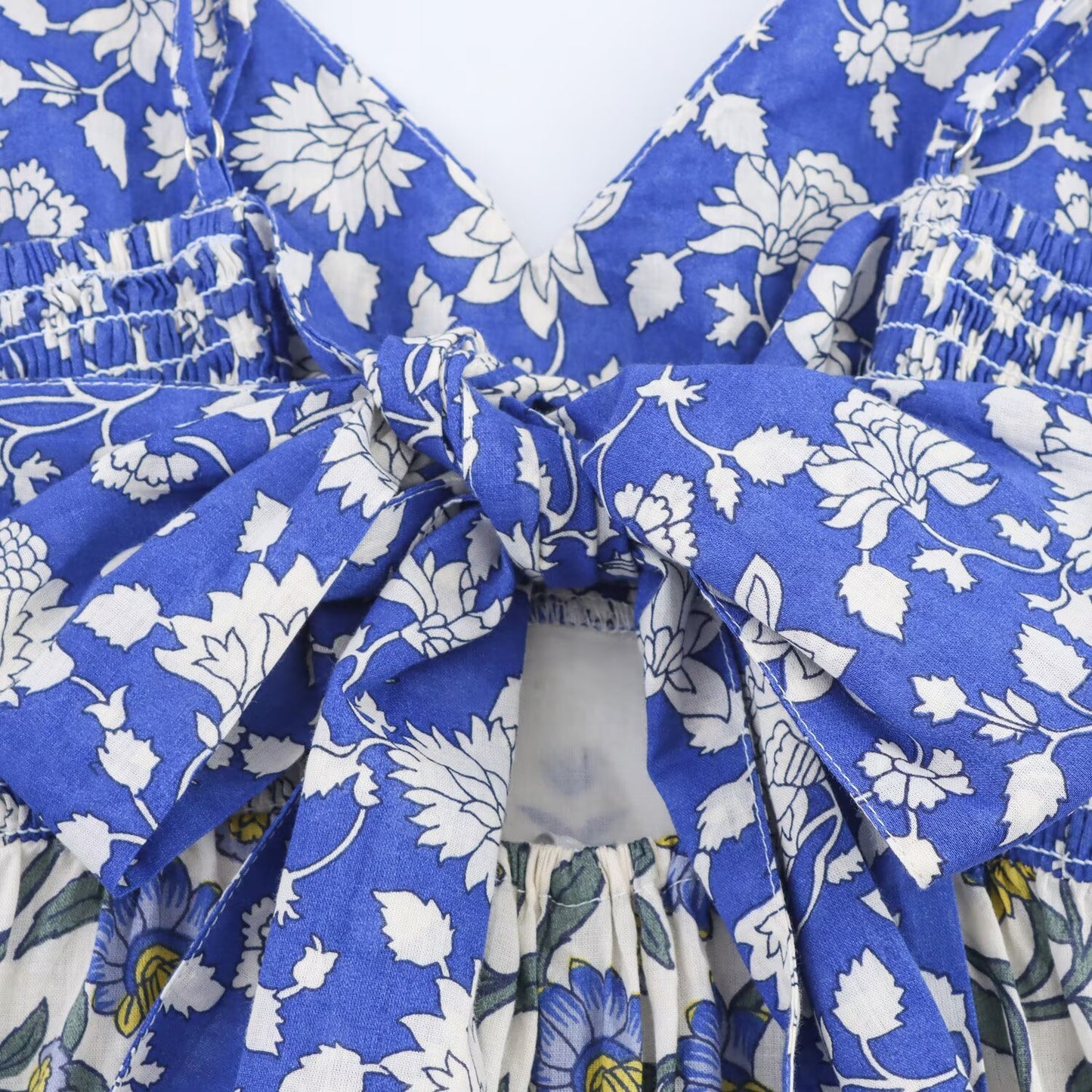 Women's new fashion sleeveless patchwork printed suspender MIDI dress