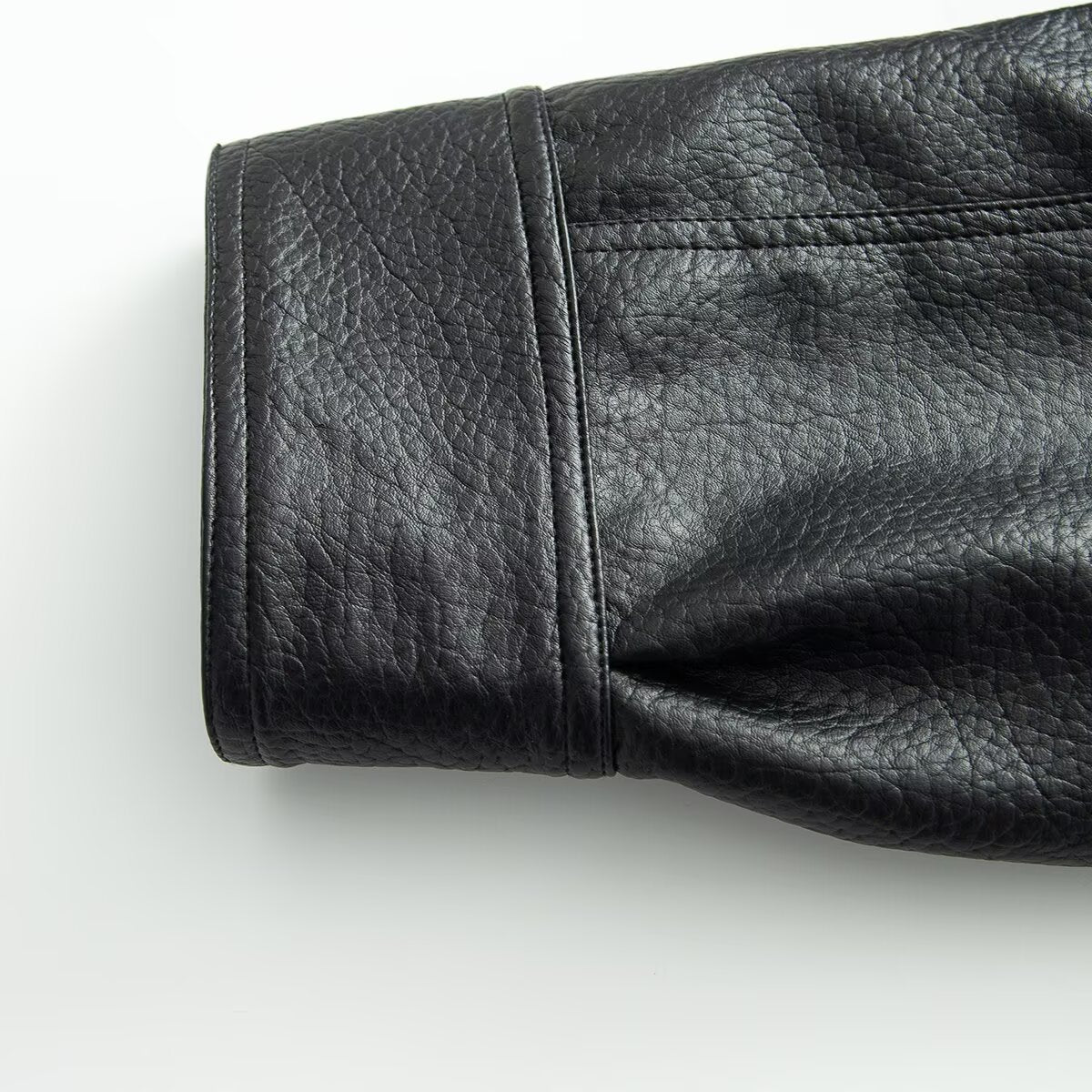 Women's loose versatile Faux Leather jacket Coat