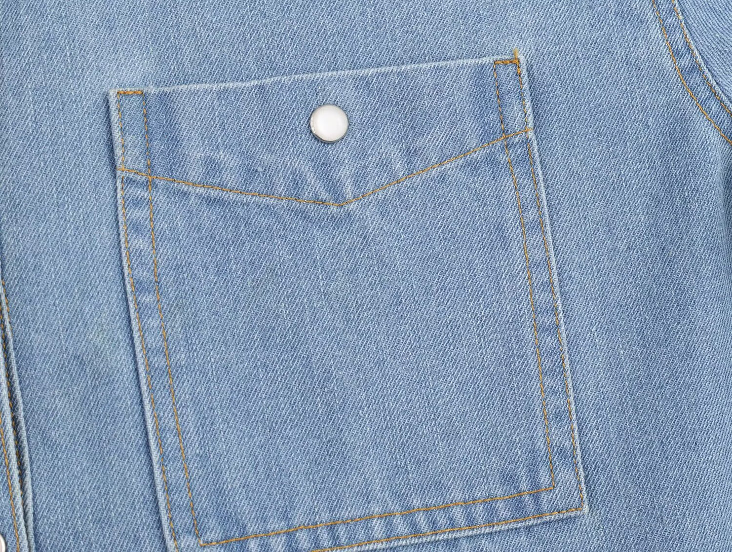 Women's new fashion loose single breasted long sleeved denim shirt